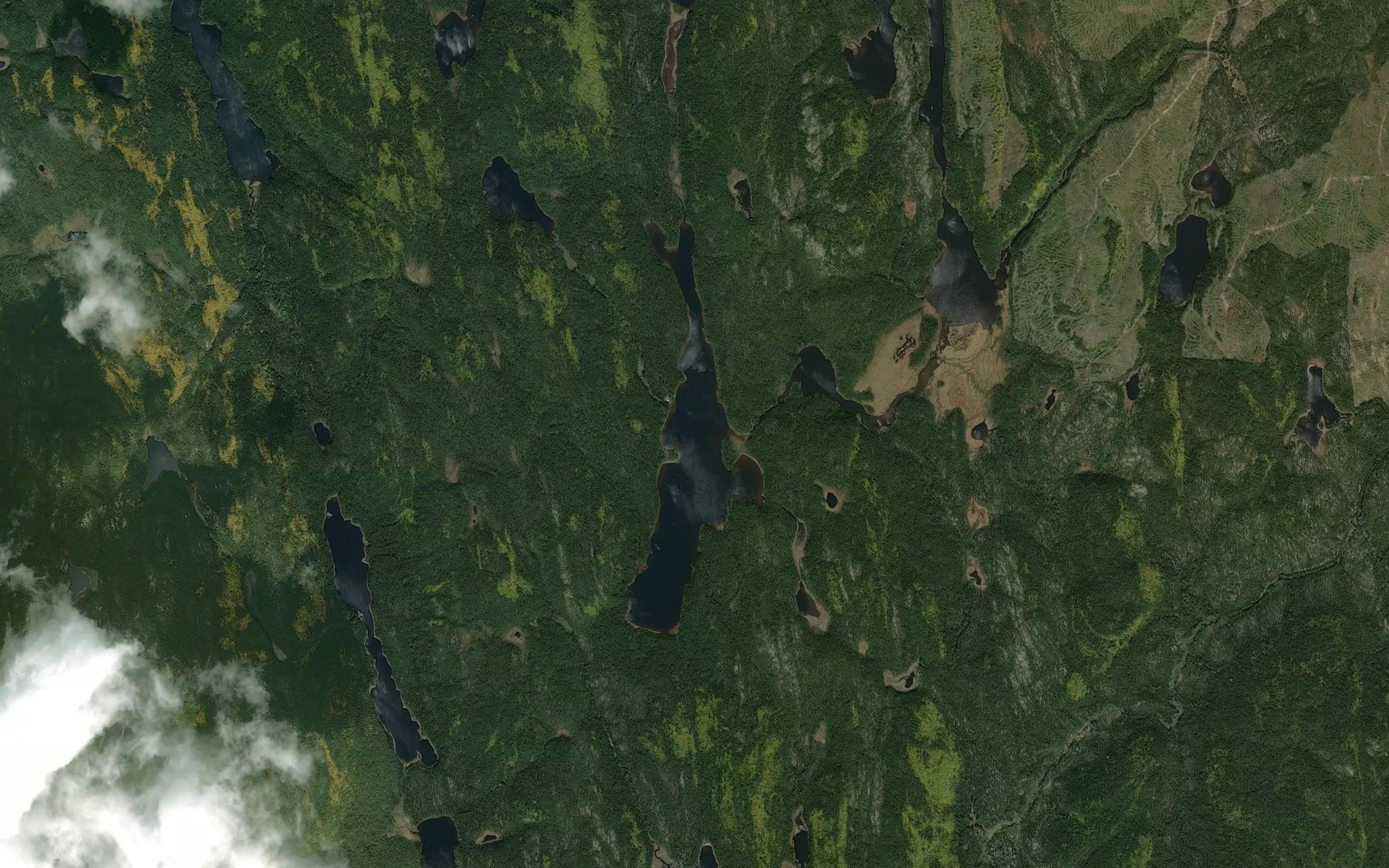 Satellite map of the Lac Madeleine