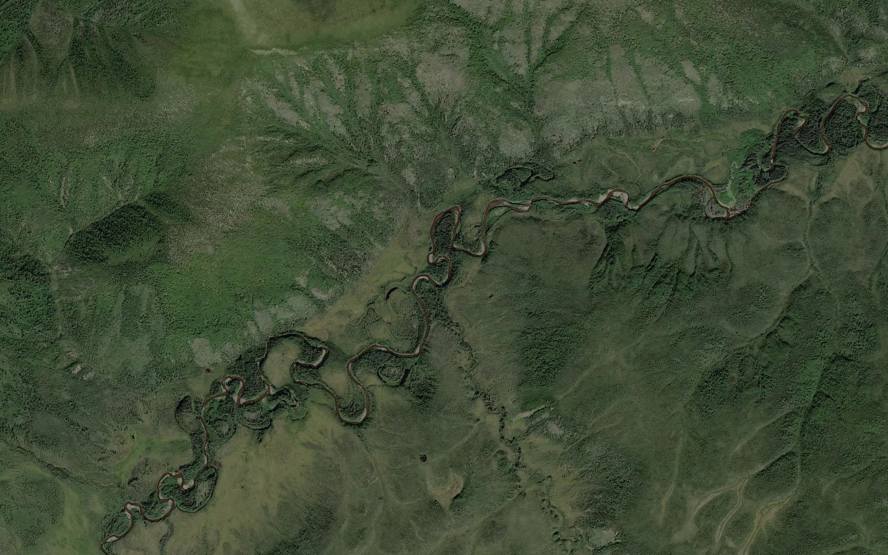 Satellite map of the Union Creek
