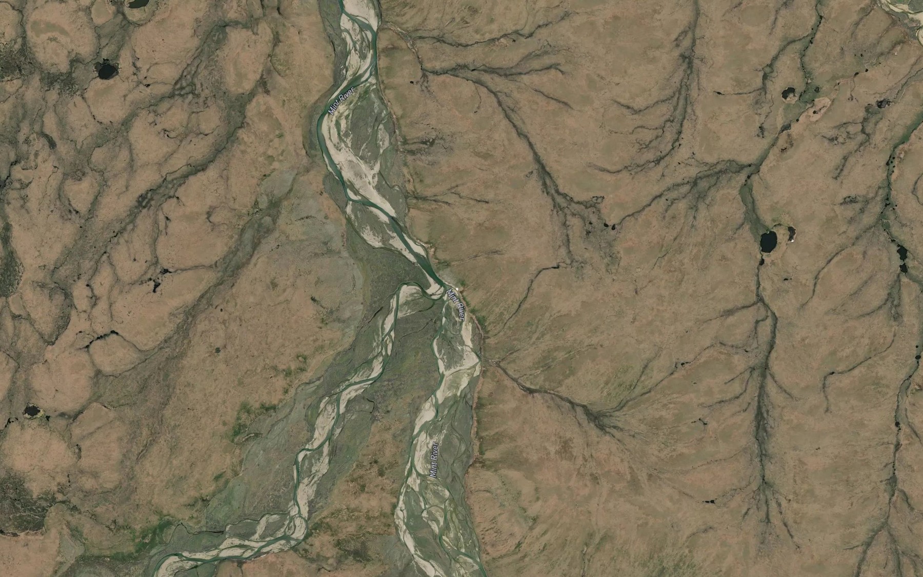 Satellite map of the Grouse Creek