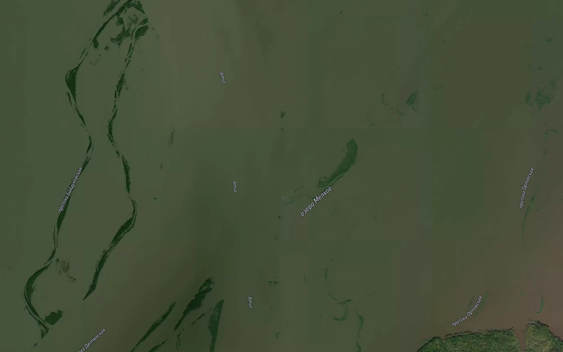 Satellite map of the Ozero Melkoye