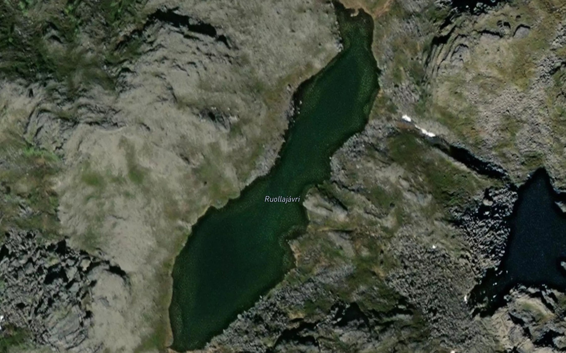 Satellite map of the Ruollajavri