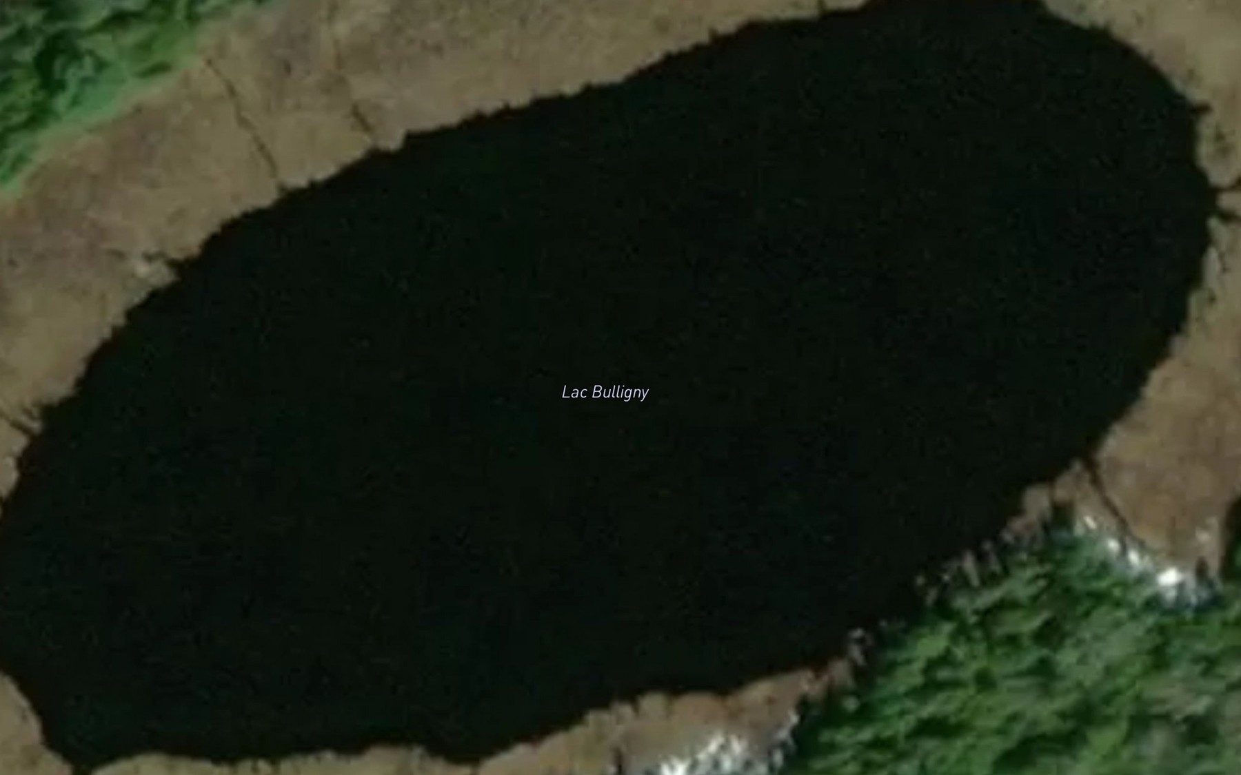 Satellite map of the Lac Bulligny