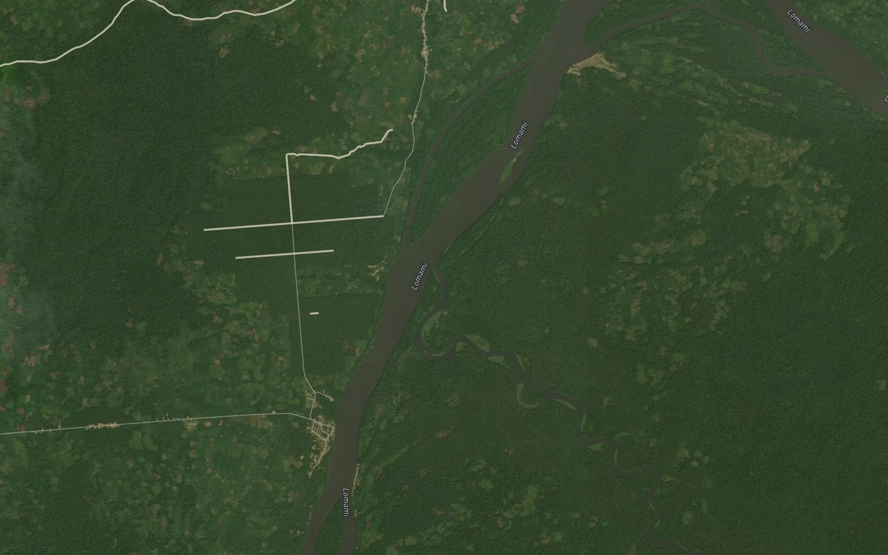 Satellite map of the Lobaye