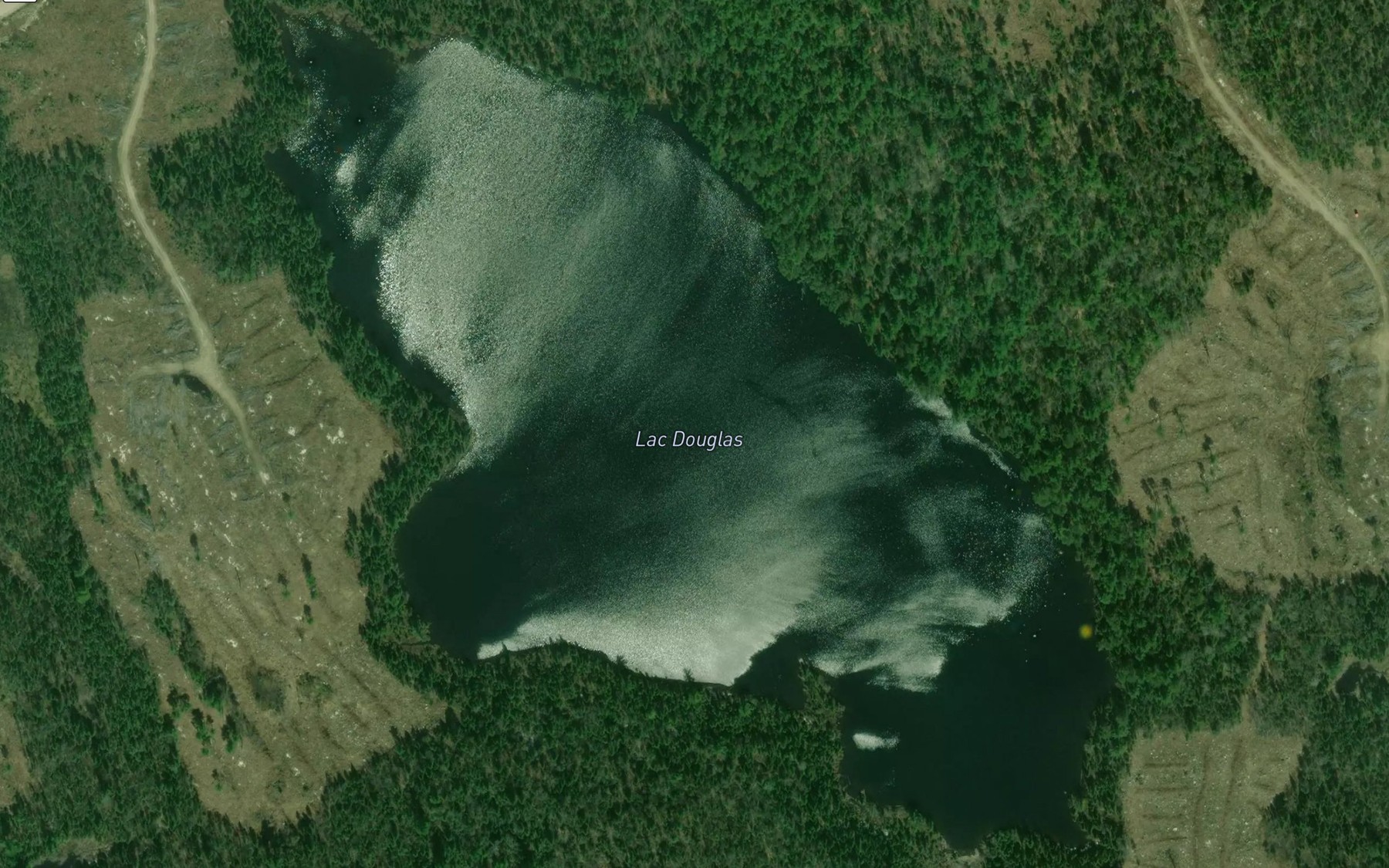 Satellite map of the Lac Douglas