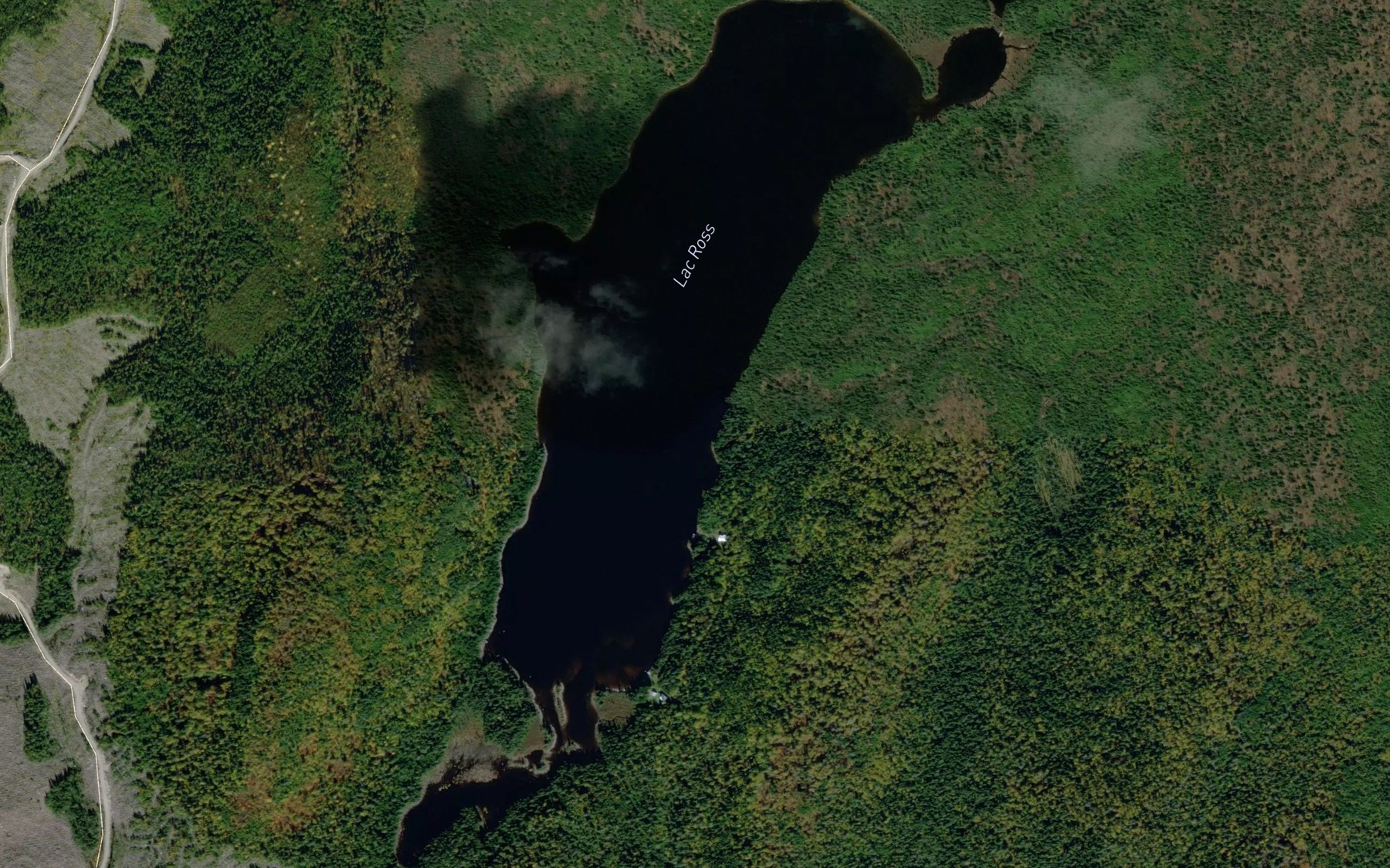 Satellite map of the Lac Ross