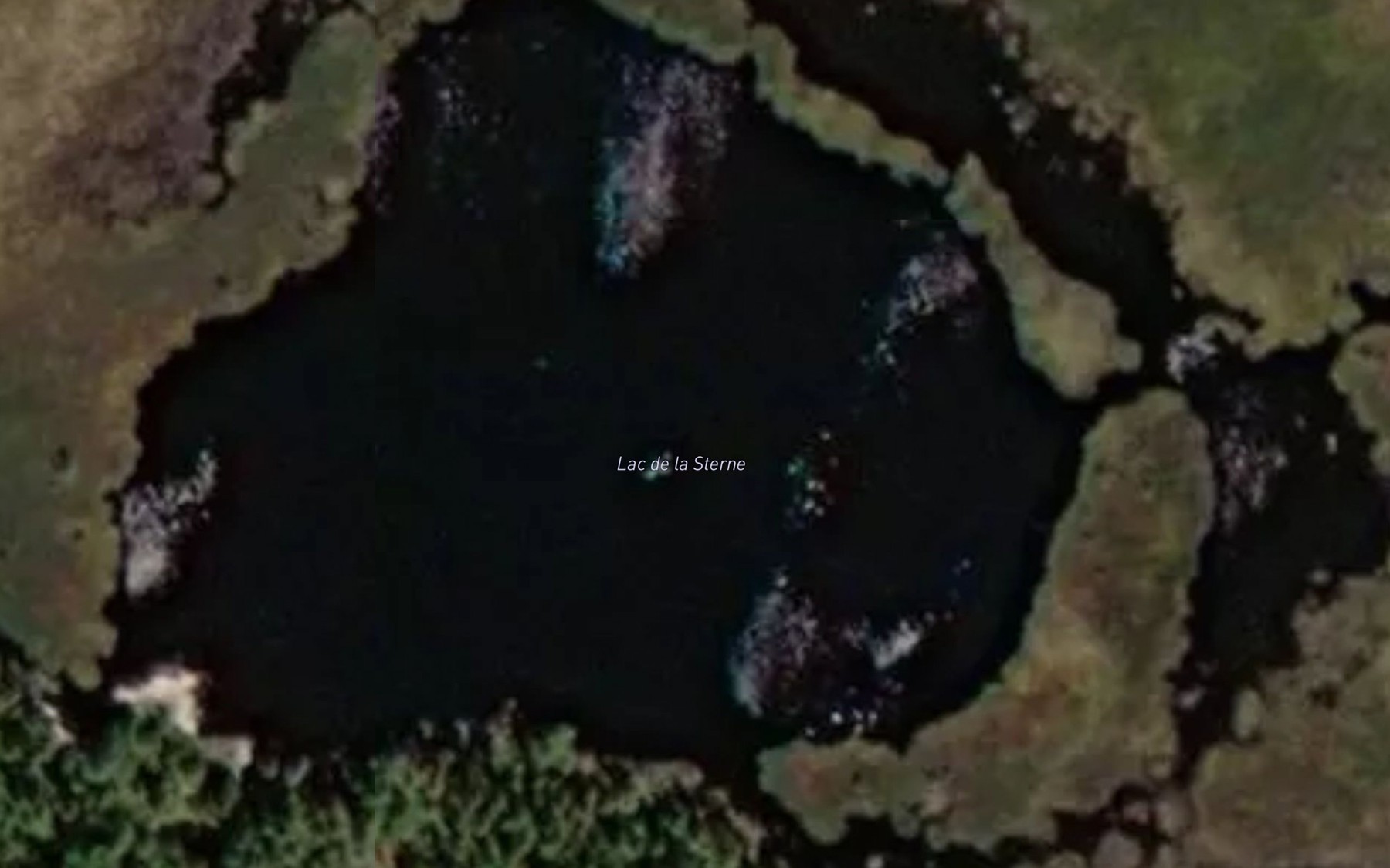 Satellite map of the Lac de la Sterne