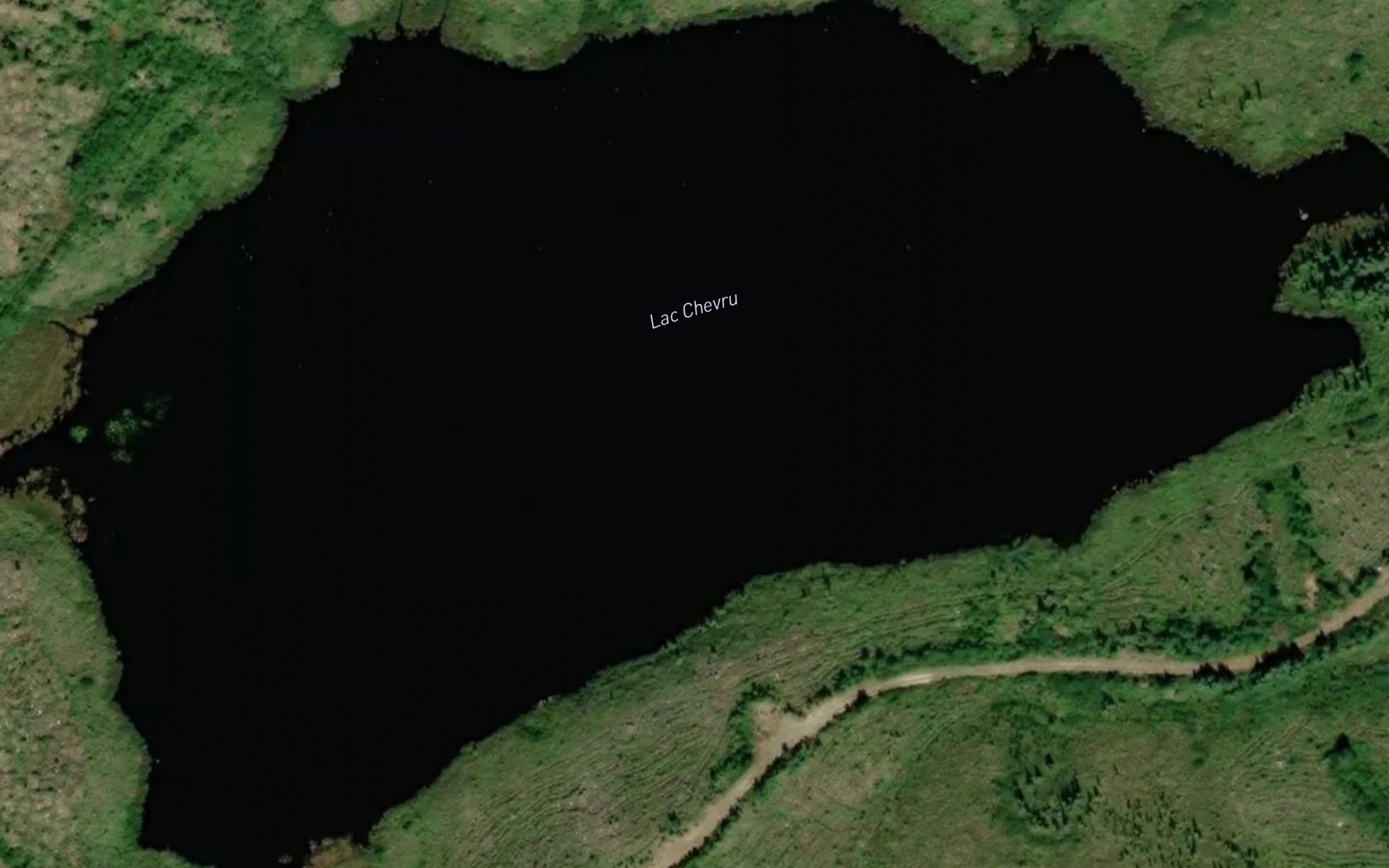Satellite map of the Lac Chevru