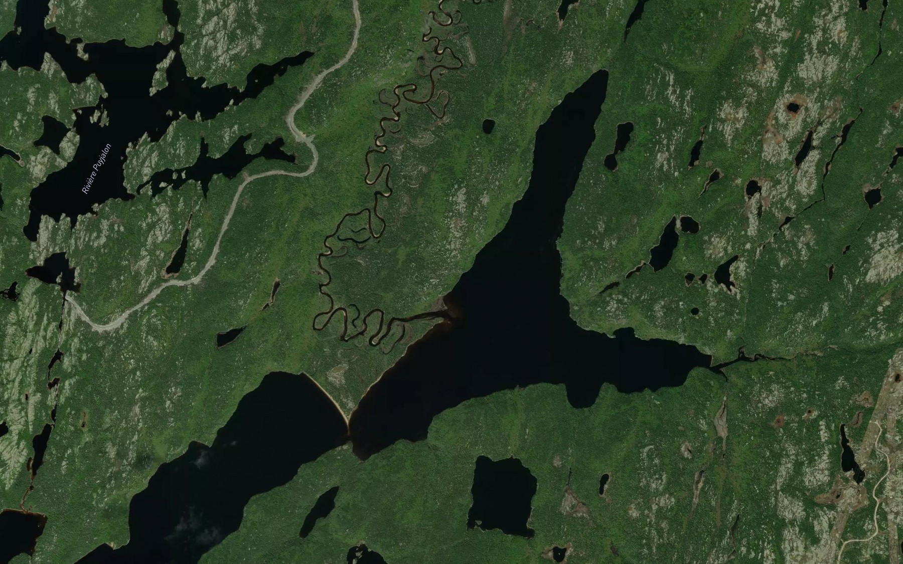 Satellite map of the Riviere Perugia
