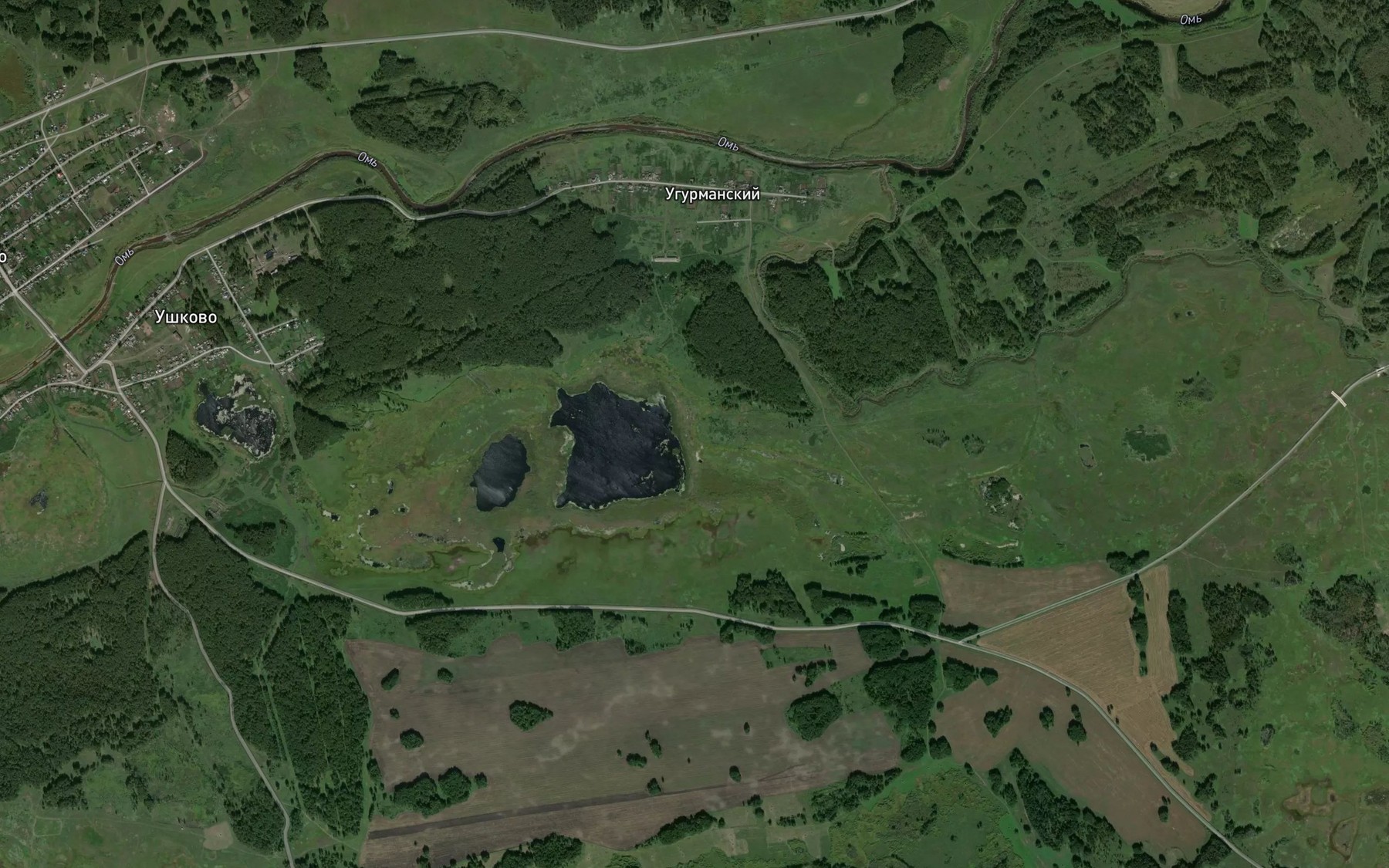 Satellite map of the Ugurmanka