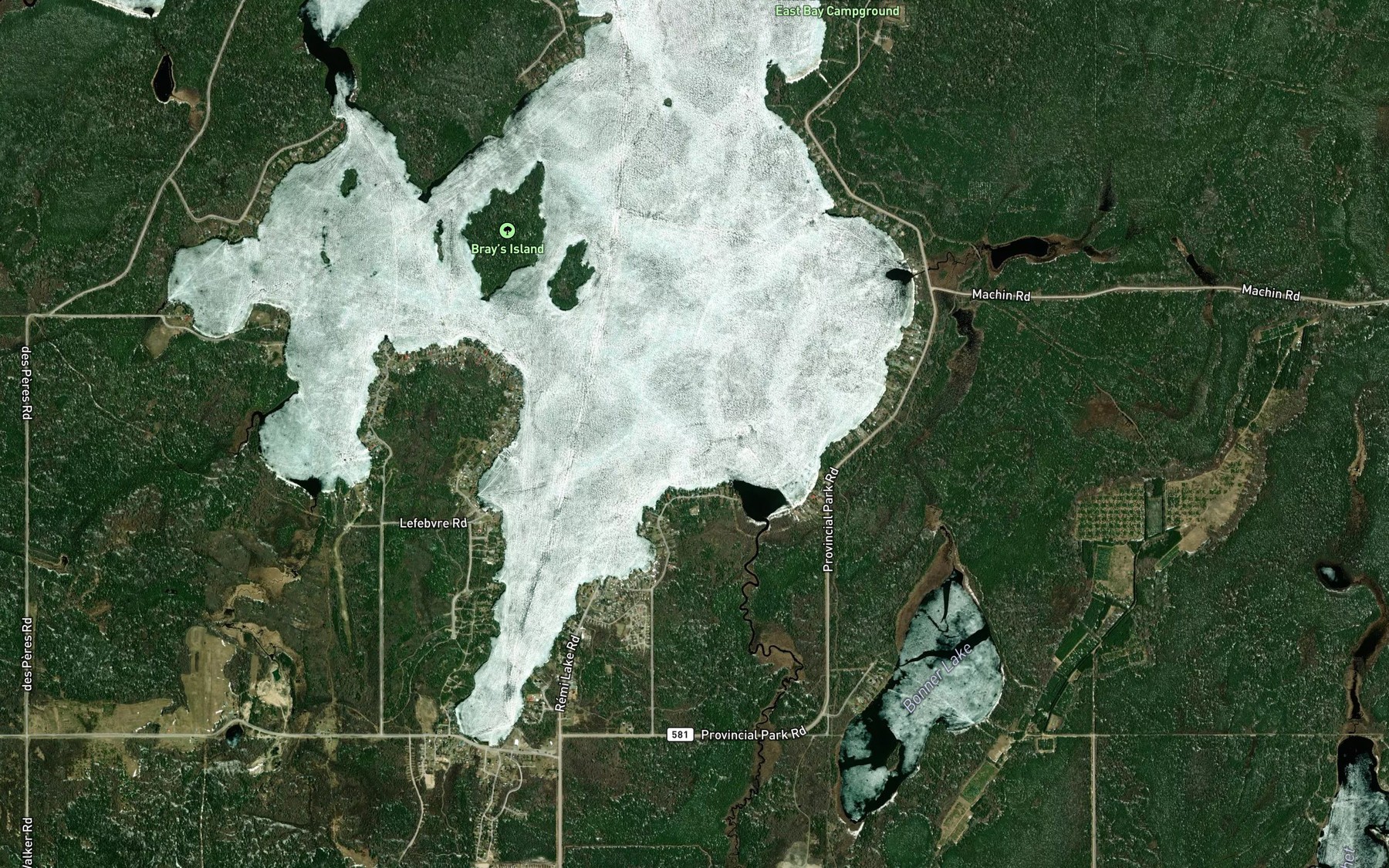 Satellite map of the Air Base Bay