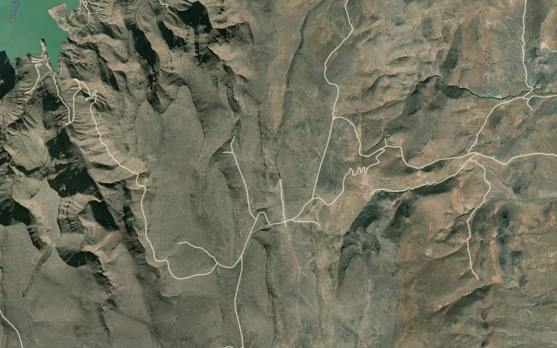 Satellite map of the Bas Reservoir