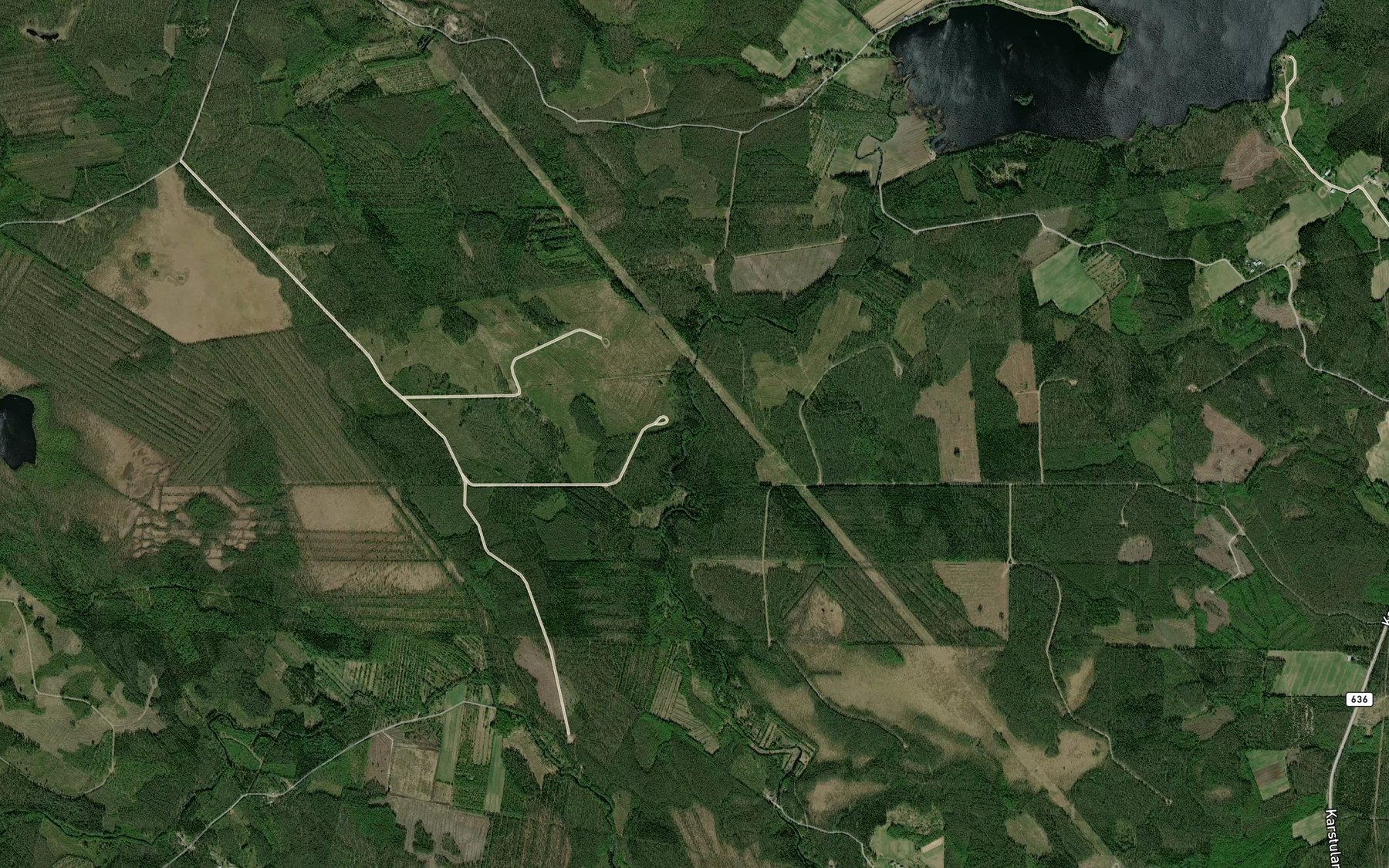 Satellite map of the Jyrkkakoski