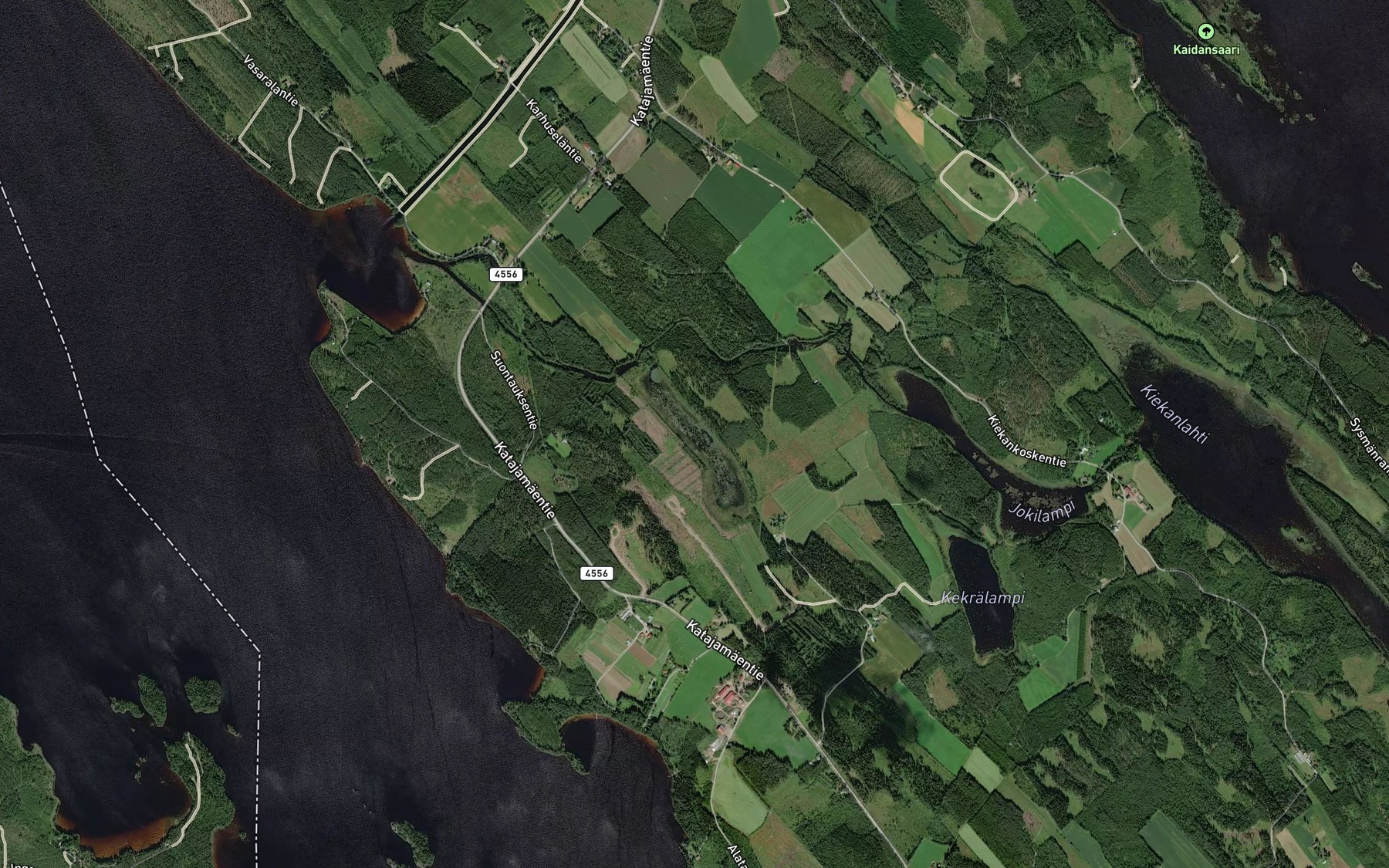 Satellite map of the Vihotunlampi
