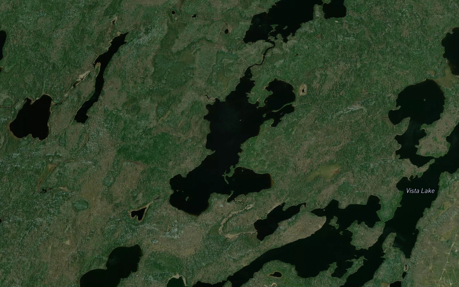 Satellite map of the Goodman Lake