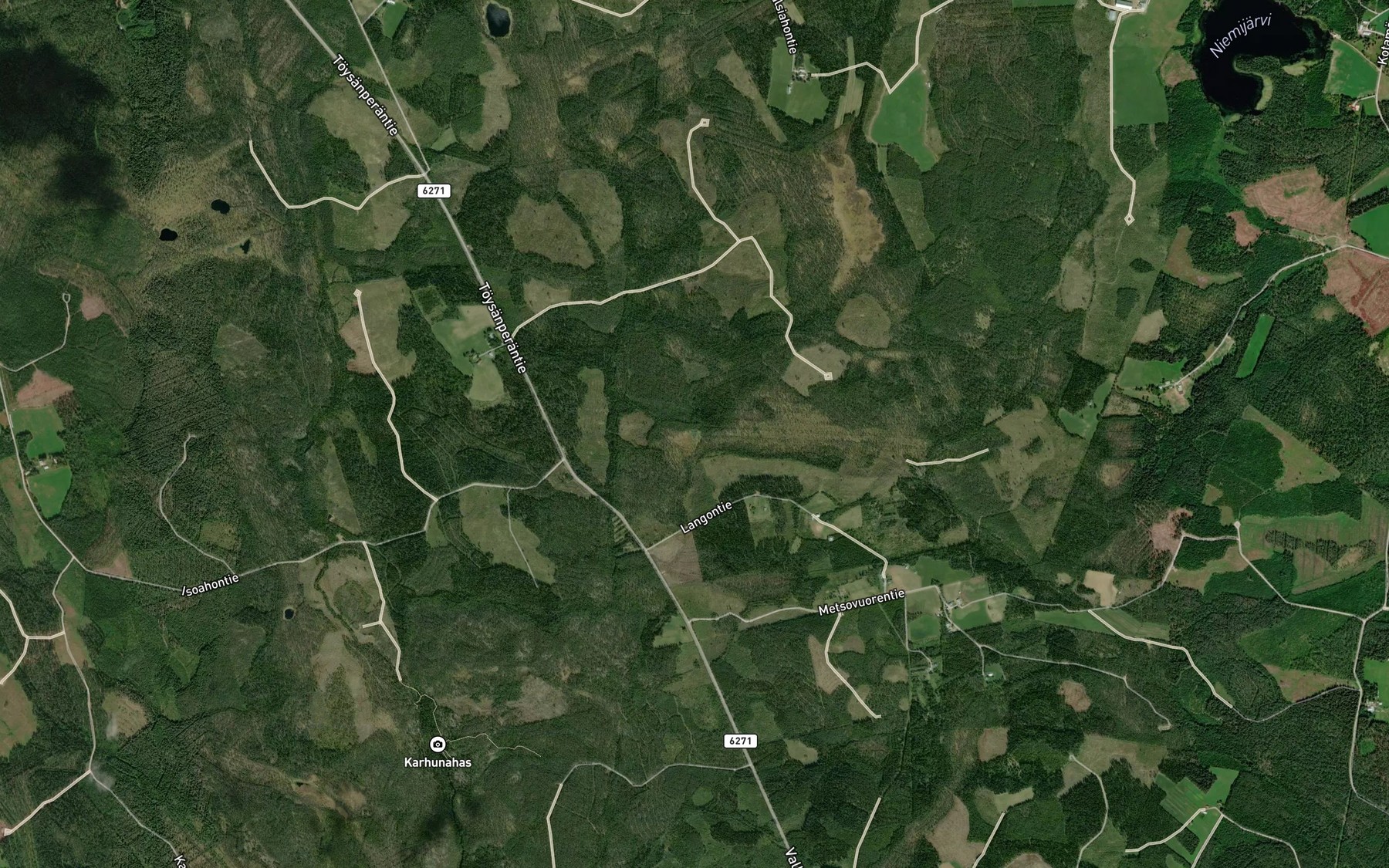 Satellite map of the Kivilampi
