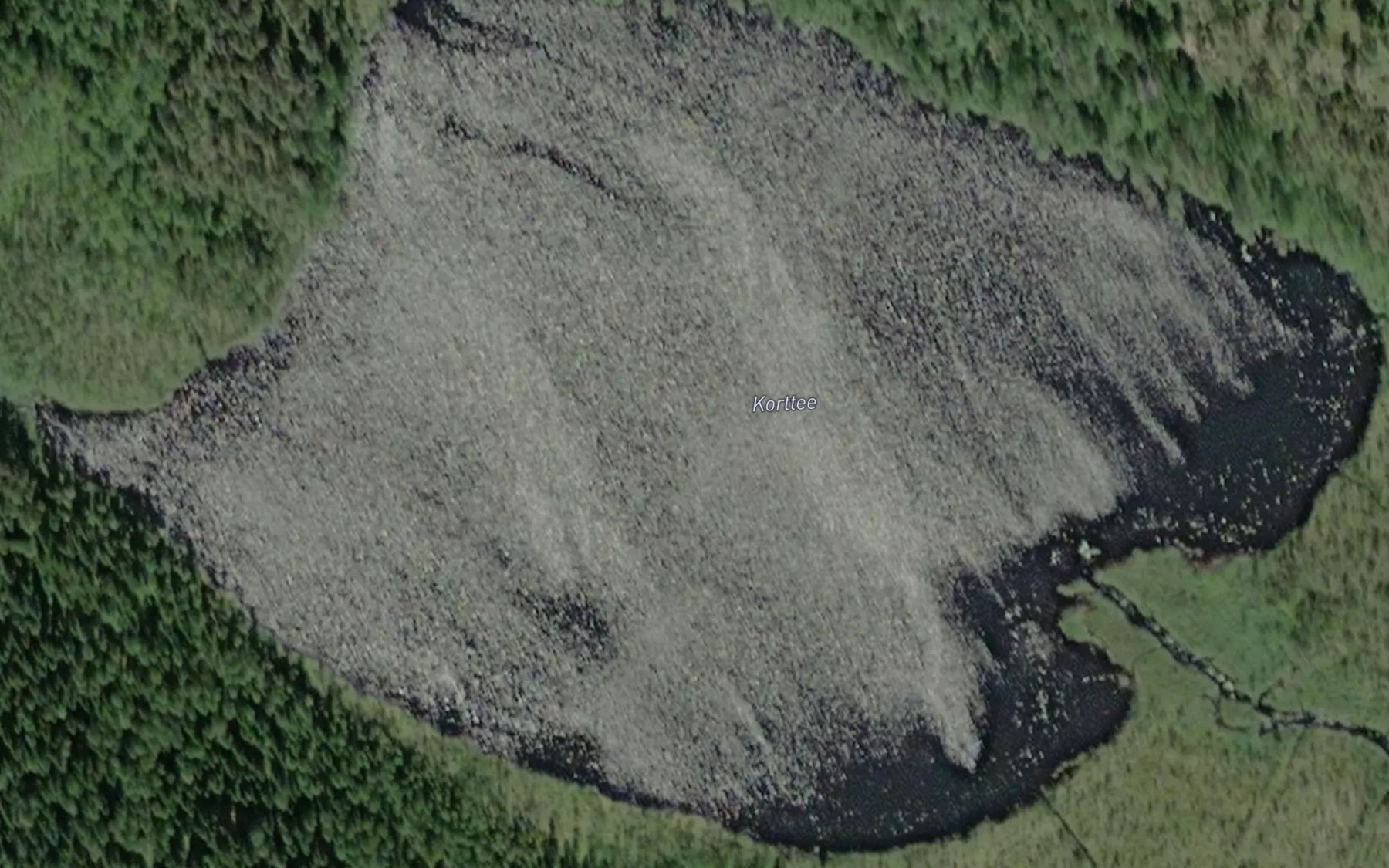 Satellite map of the Korttee