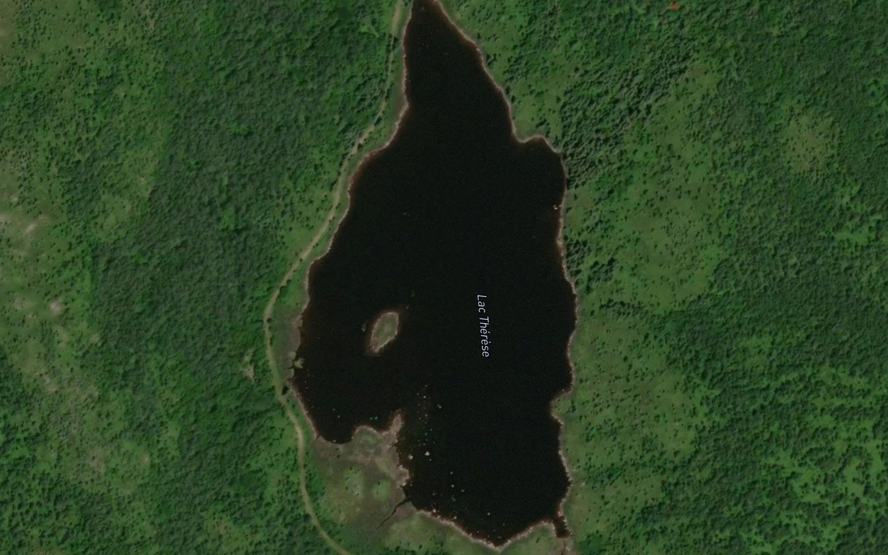Satellite map of the Lac Therese