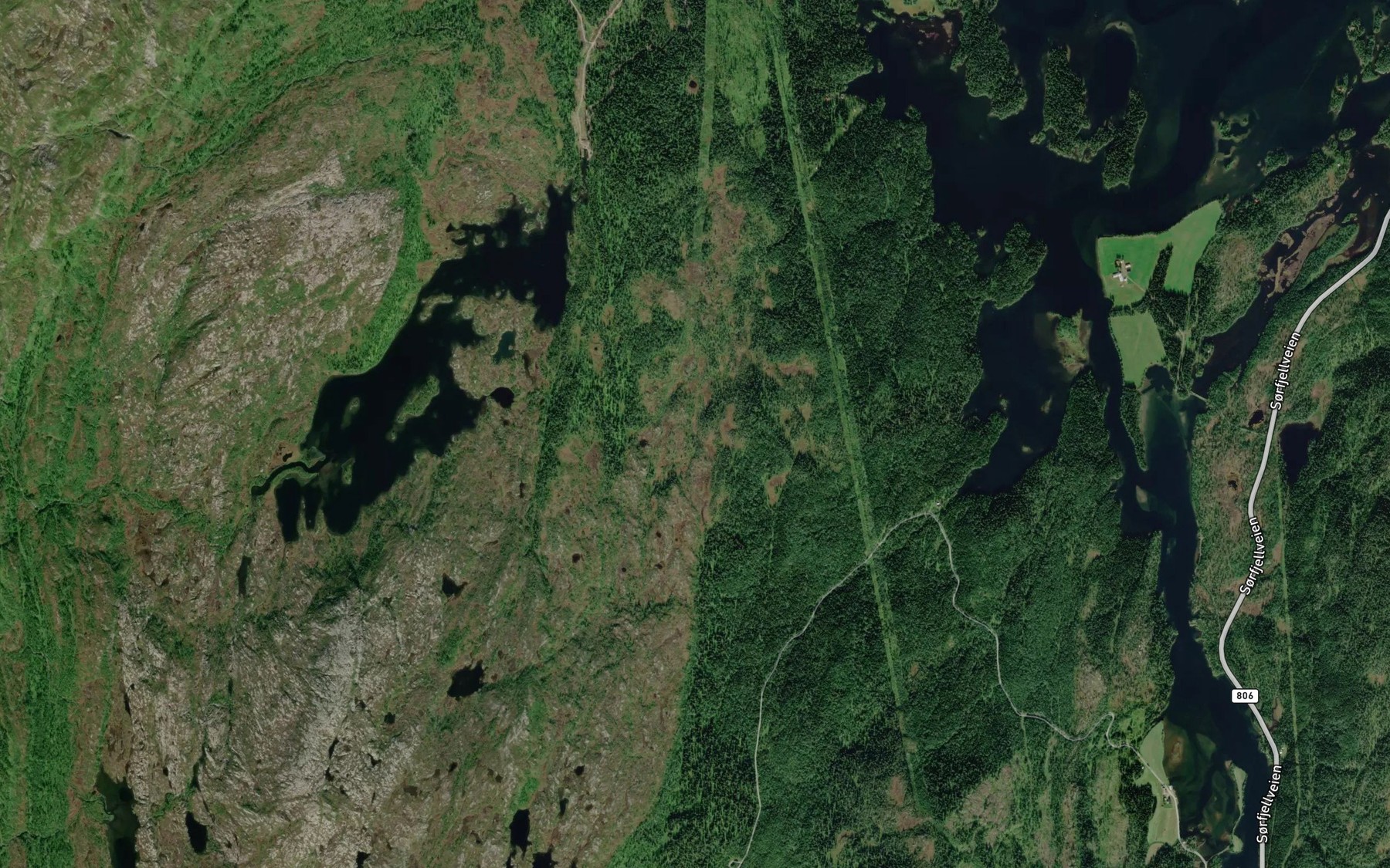 Satellite map of the Krokengbekken