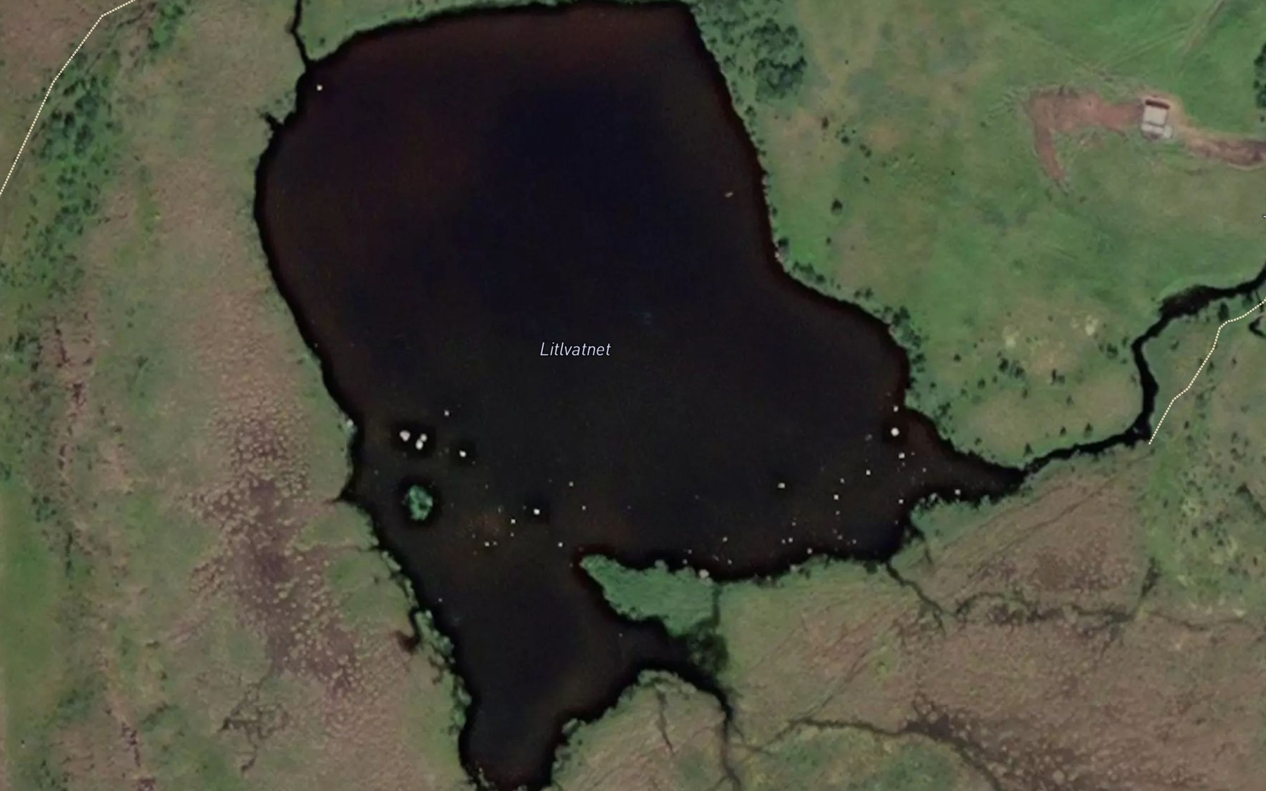 Satellite map of the Litlvatnet