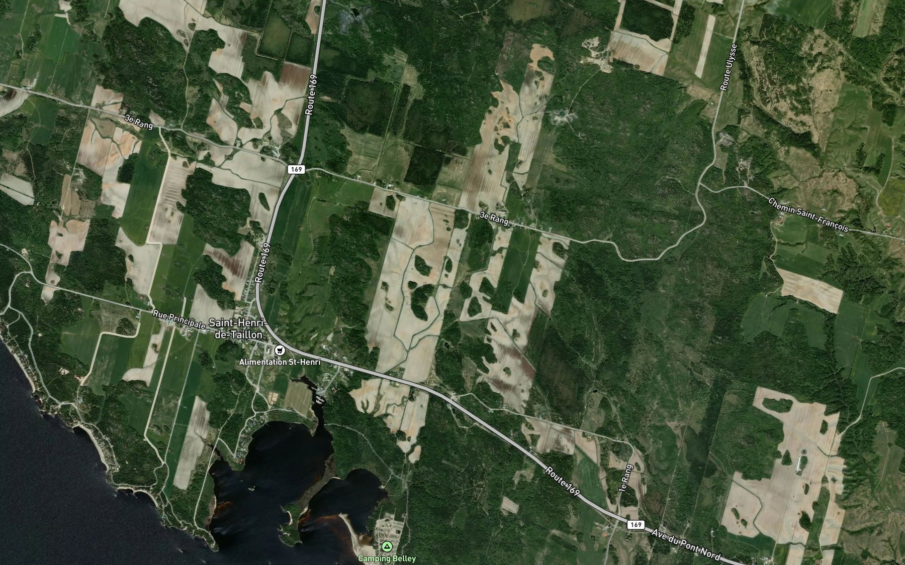 Satellite map of the Embranchement Bergeron