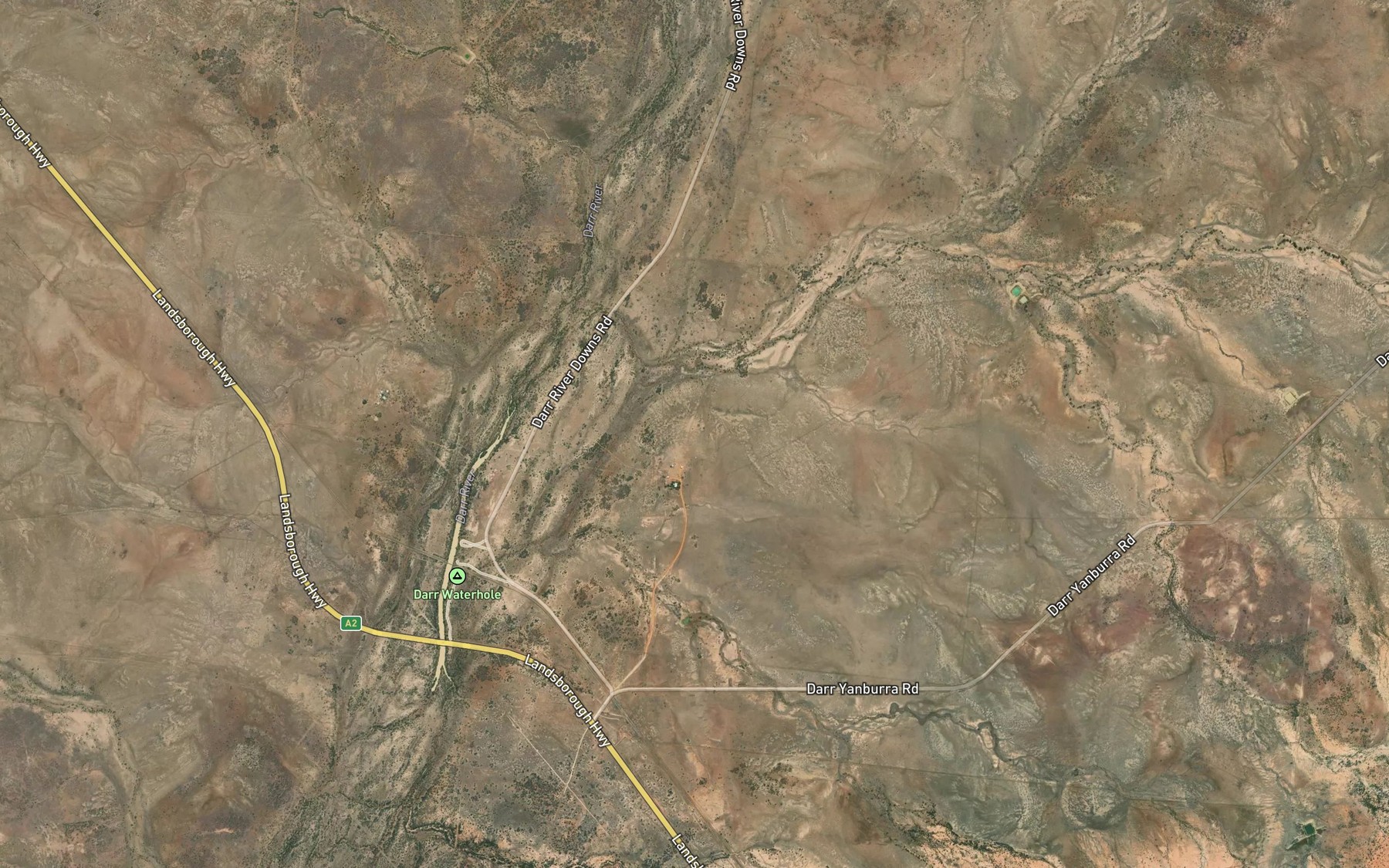 Satellite map of the Navarre Creek