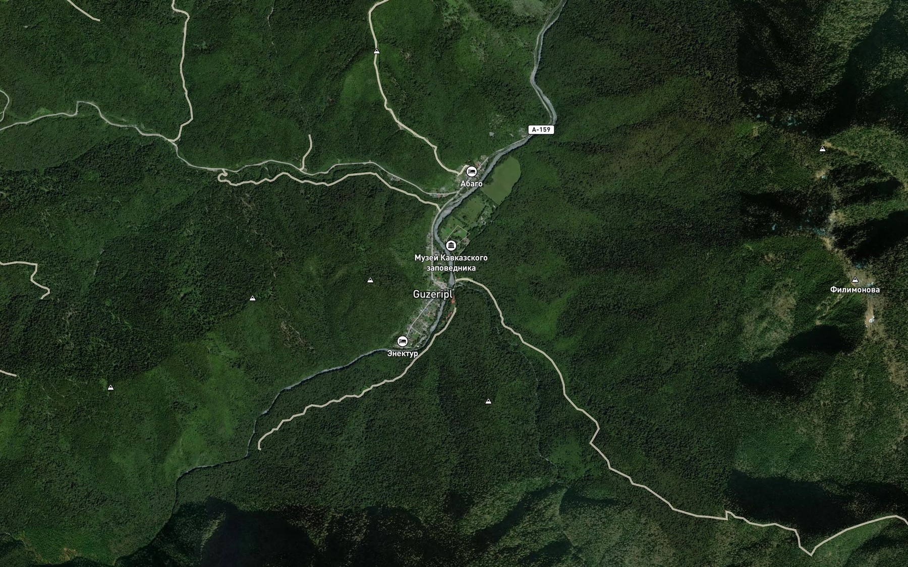 Satellite map of the Molchepa