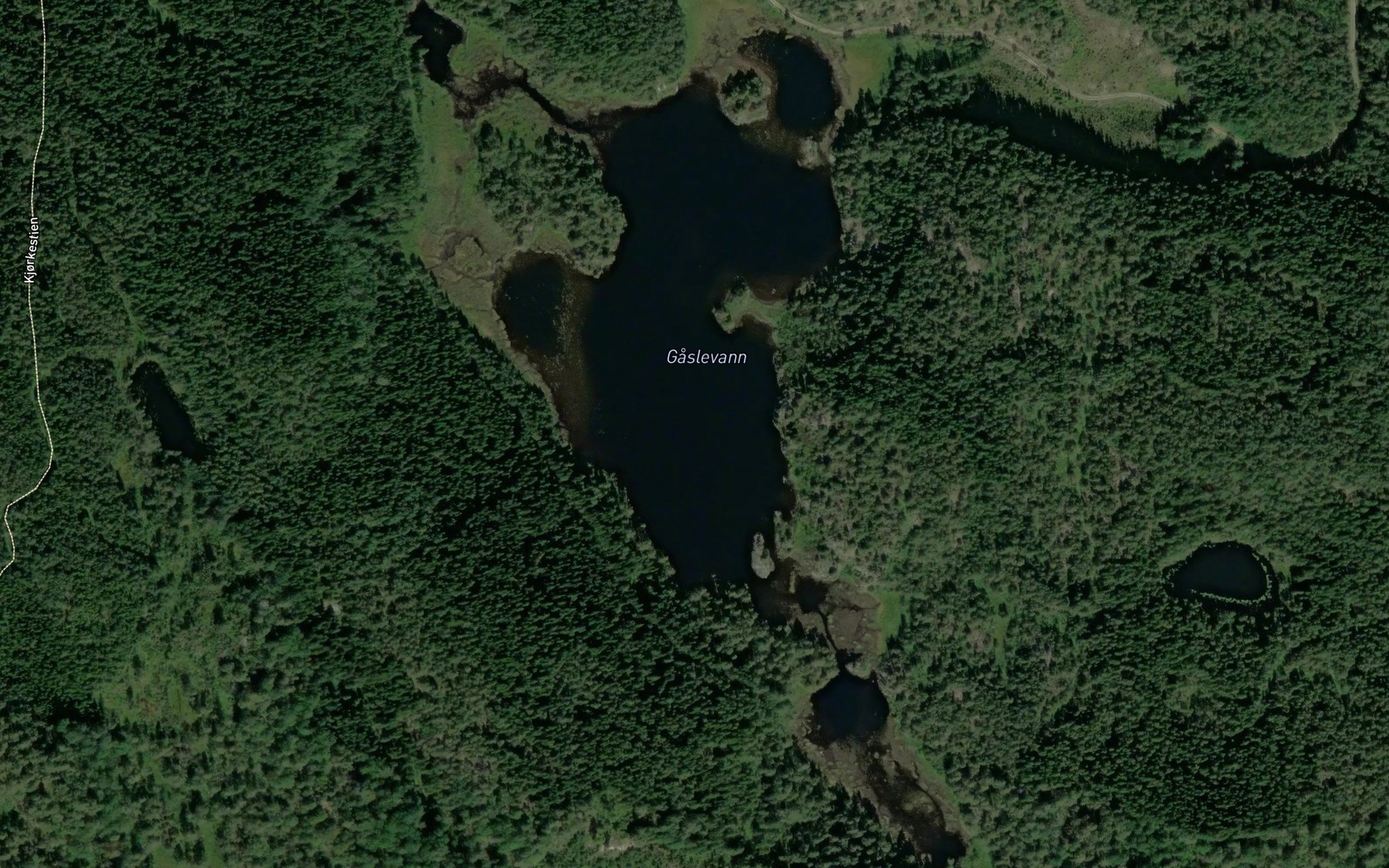 Satellite map of the Gaslevatnet