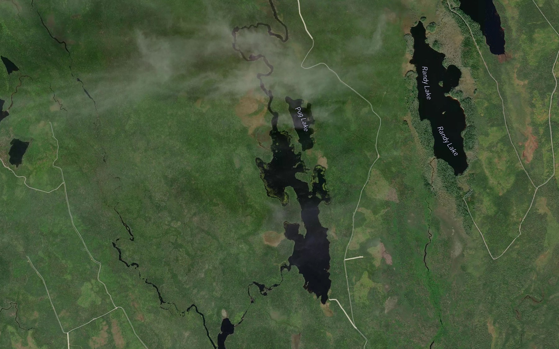 Satellite map of the Lake John