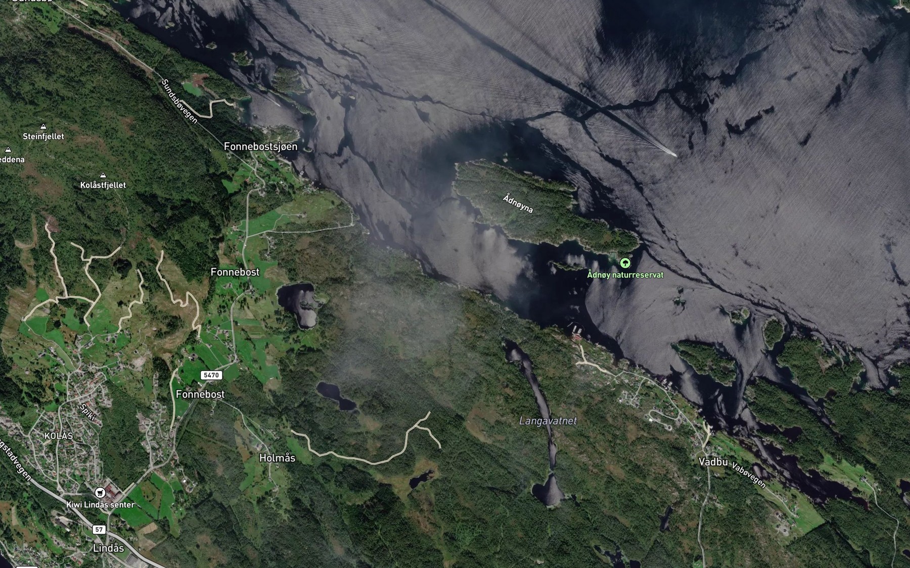 Satellite map of the Monseviki