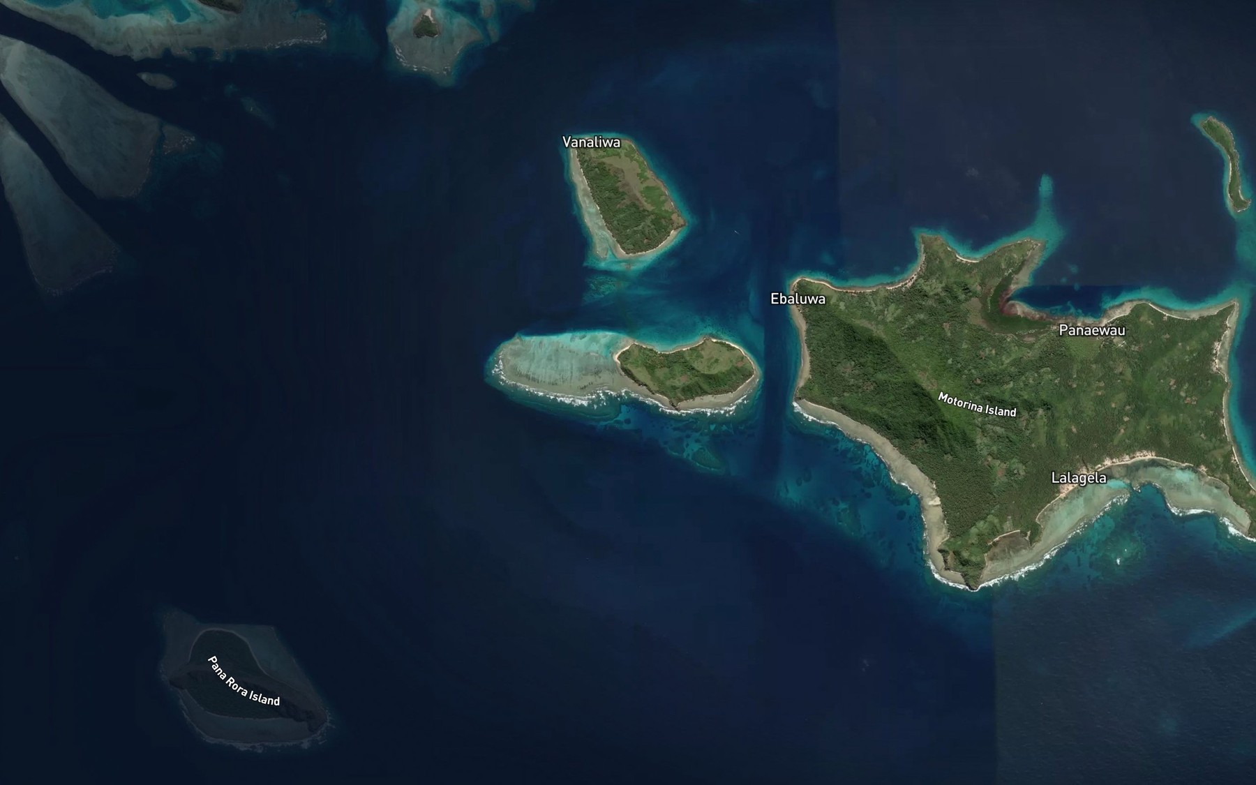 Satellite map of the Gowan Passage
