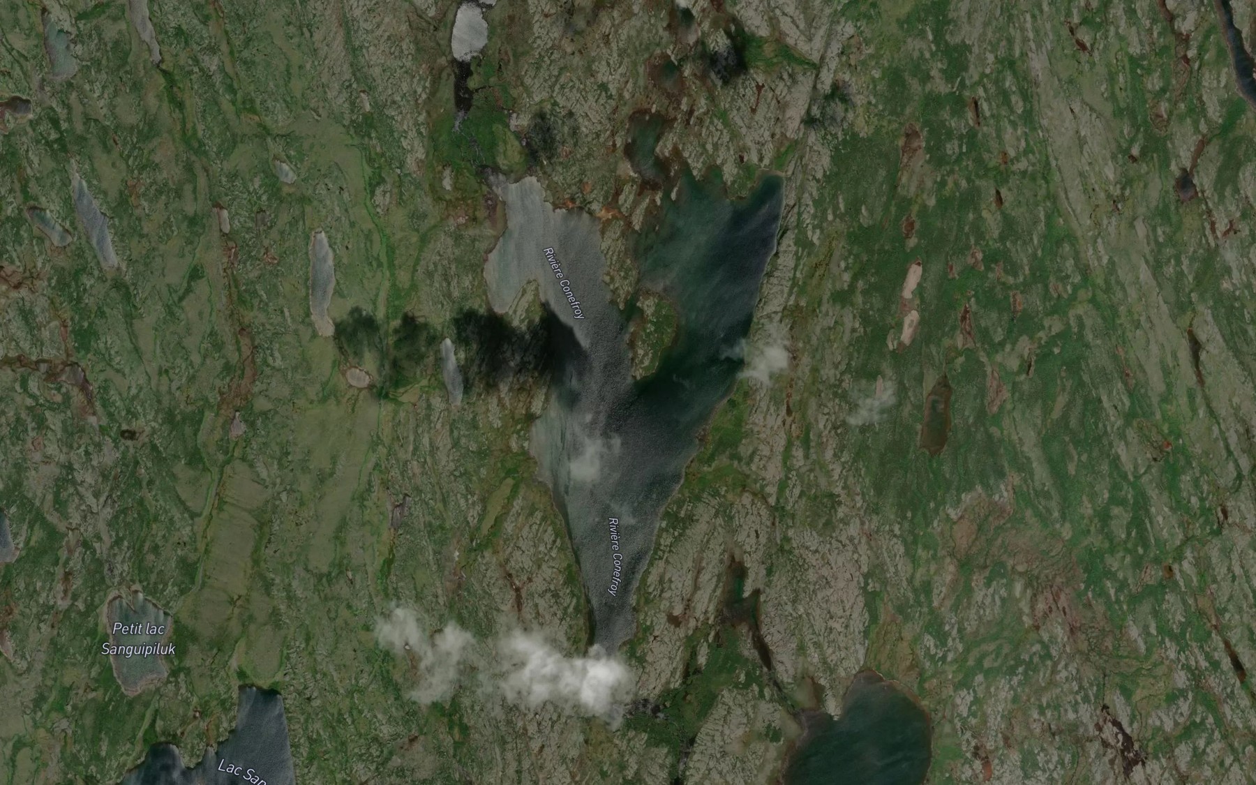 Satellite map of the Lac Bleichert