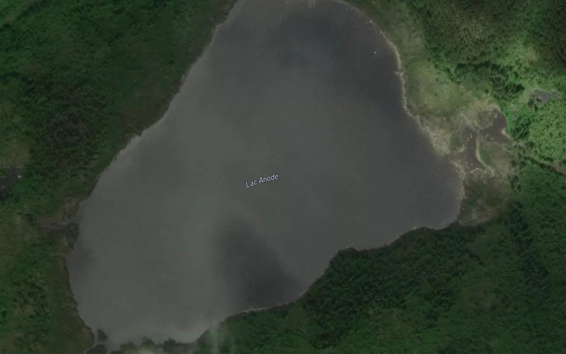 Satellite map of the Lac Anode