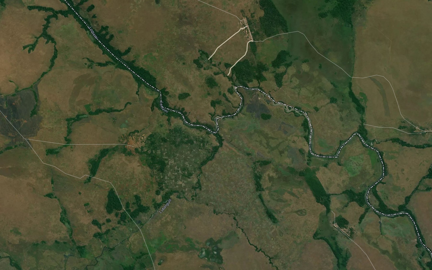 Satellite map of the Lubangule