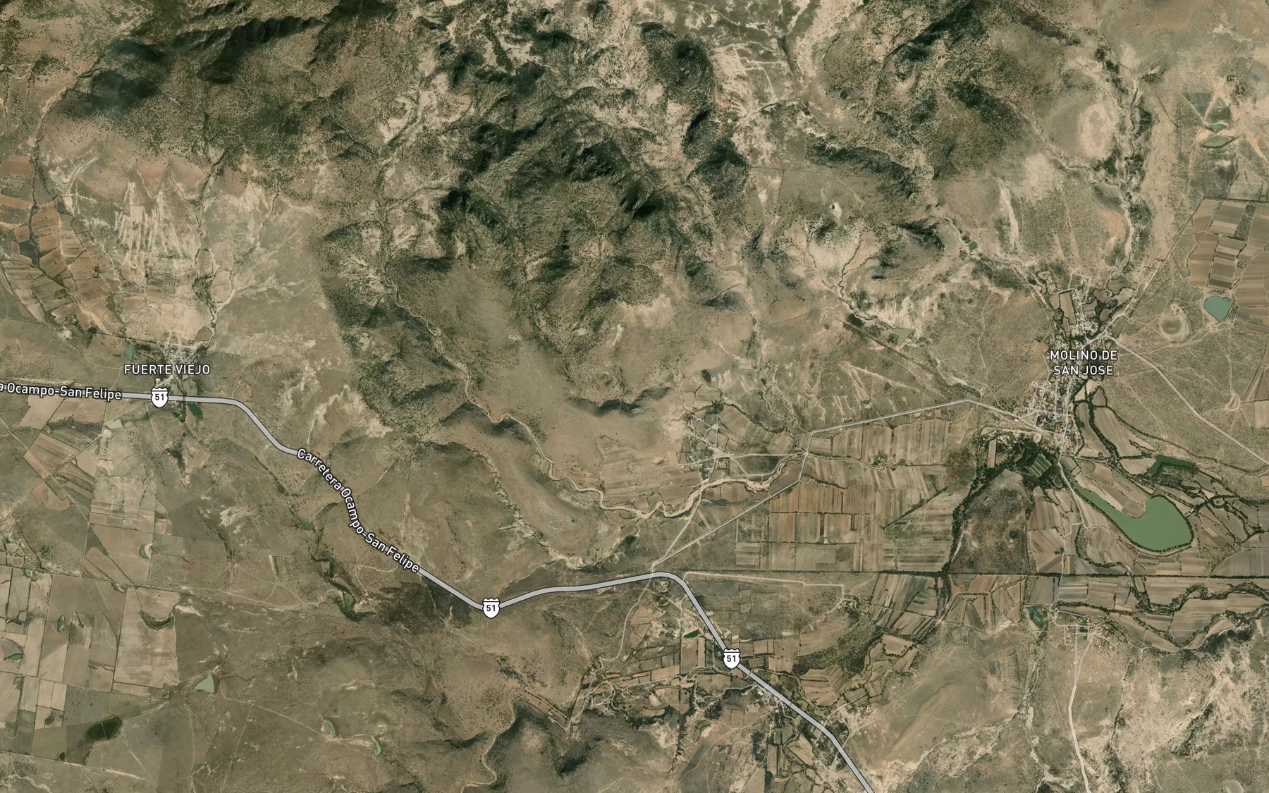 Satellite map of the El Cabrizo