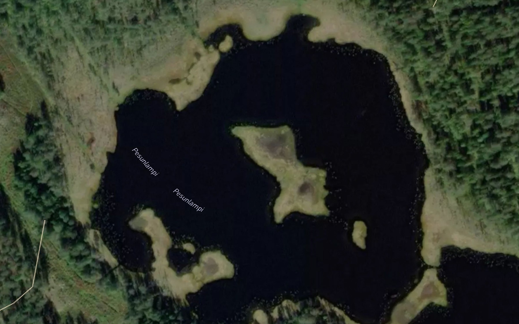 Satellite map of the Pesunlampi