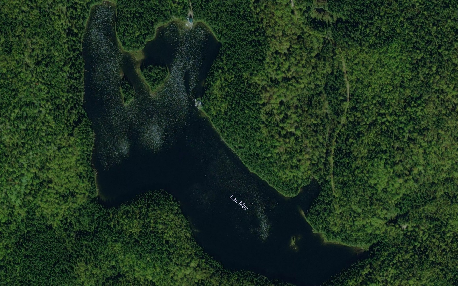 Satellite map of the Lac May
