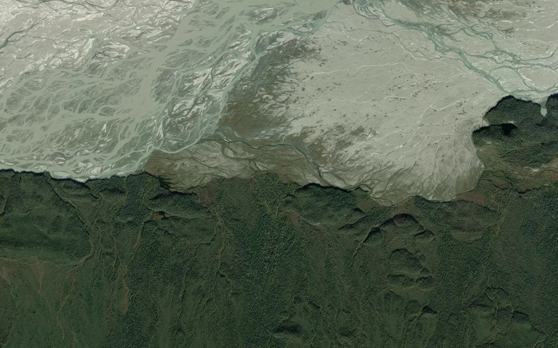 Satellite map of the Coffee Creek