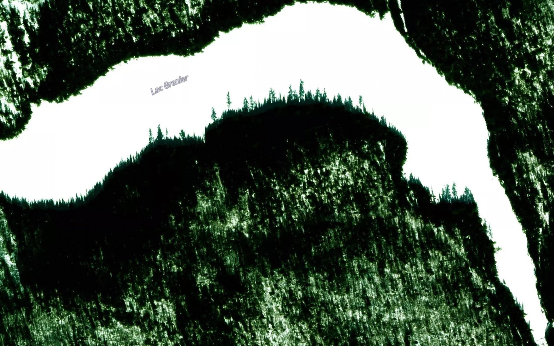 Satellite map of the Lac Grenier