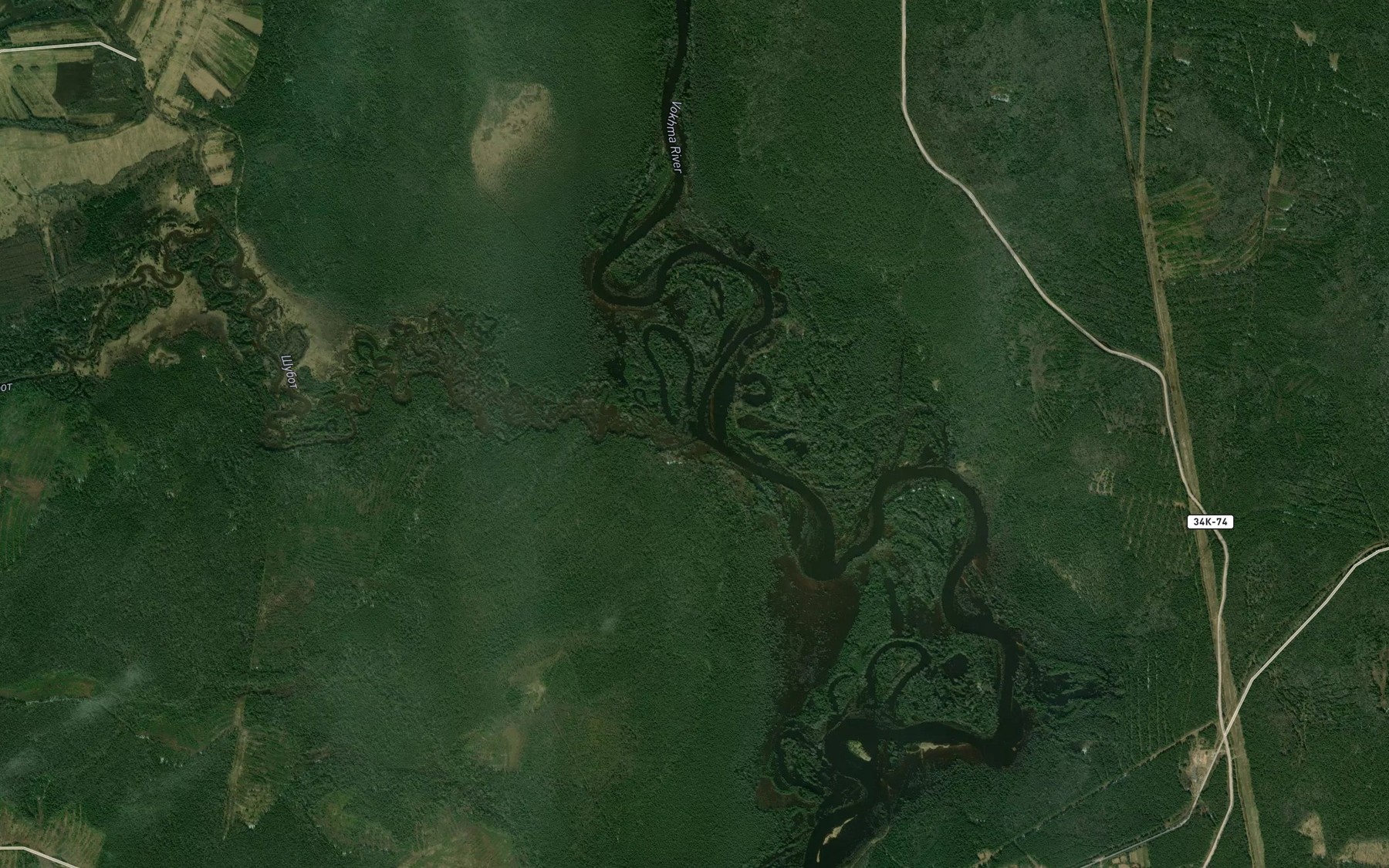 Satellite map of the Shubot