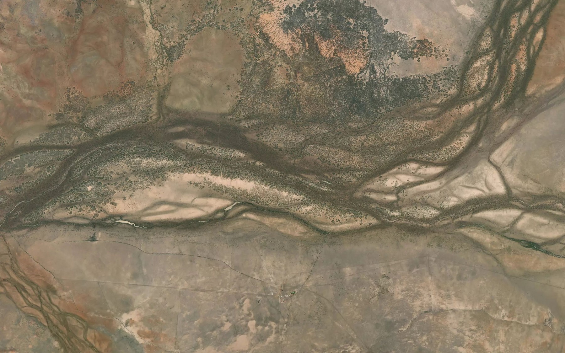 Satellite map of the Corinda Creek