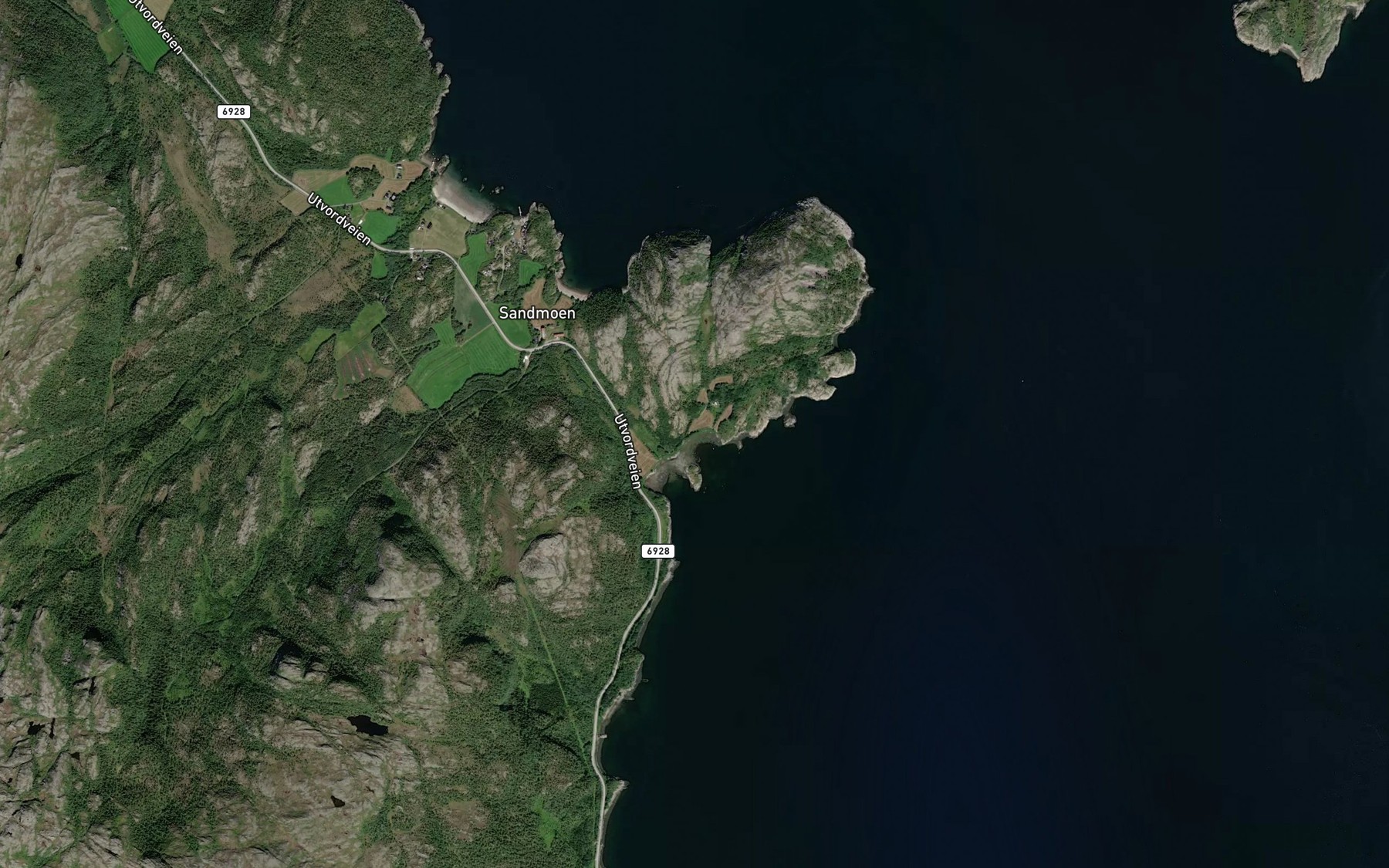 Satellite map of the Ytter Vikan