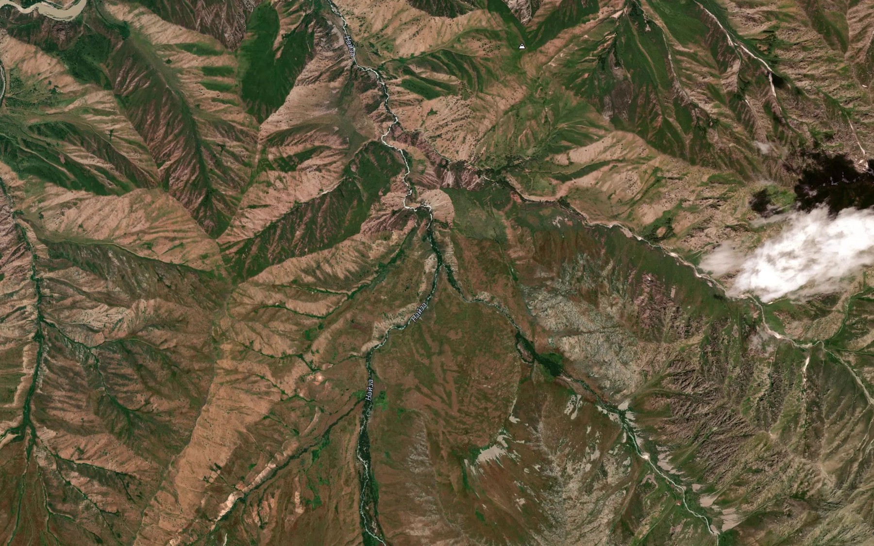 Satellite map of the Kayyngdy-Say