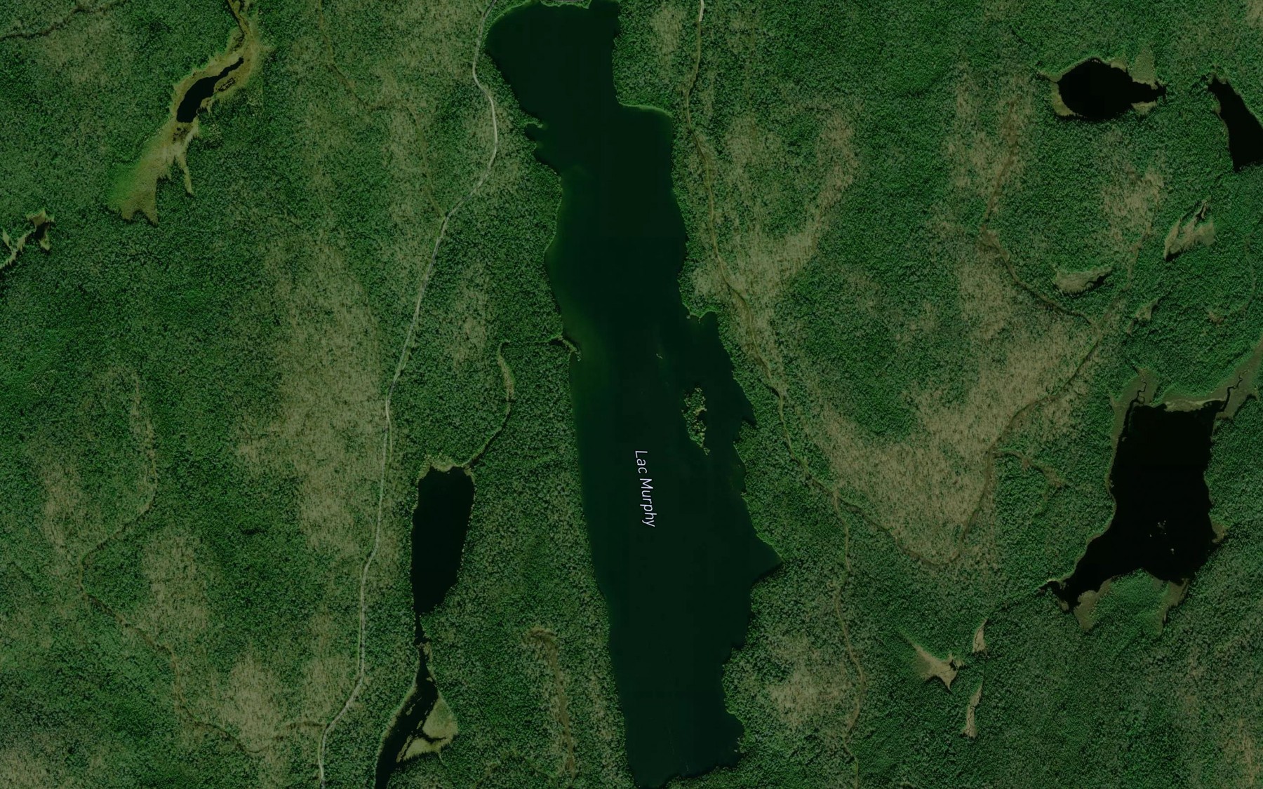 Satellite map of the Lac Murphy