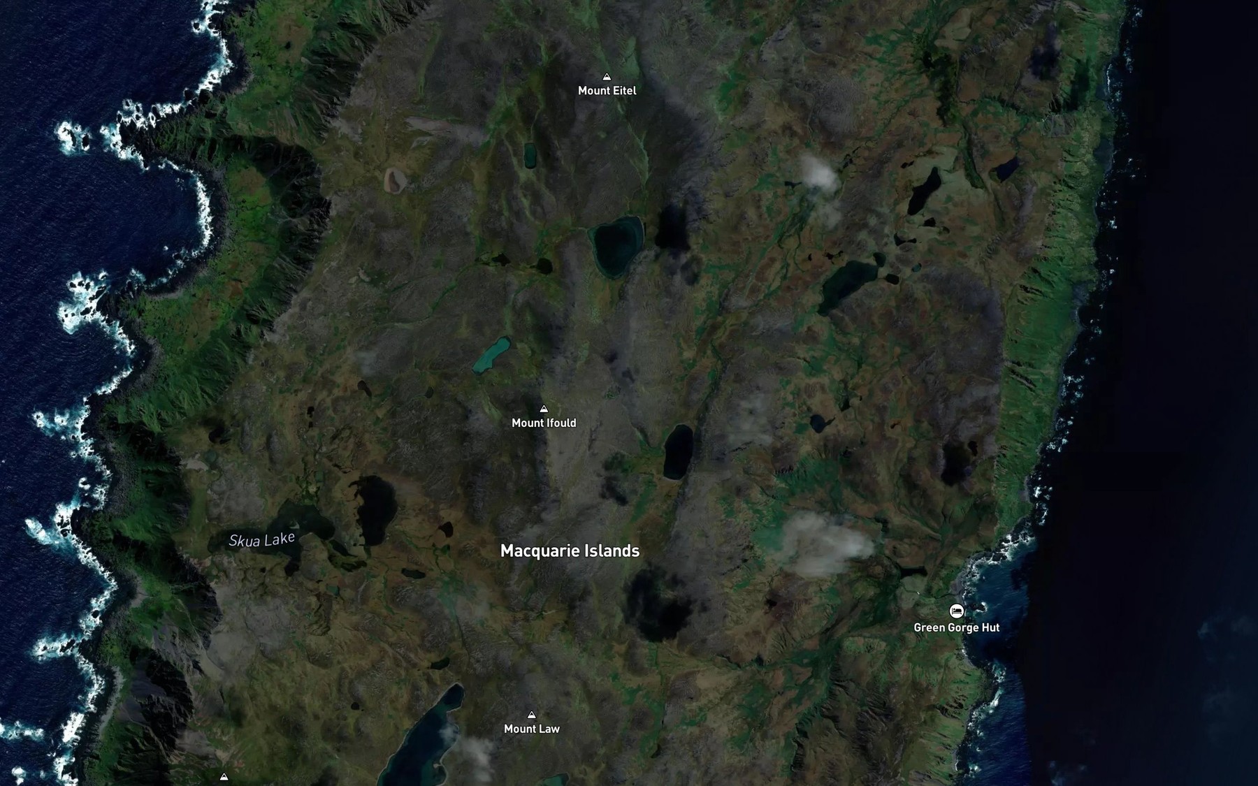Satellite map of the Lake Ifould