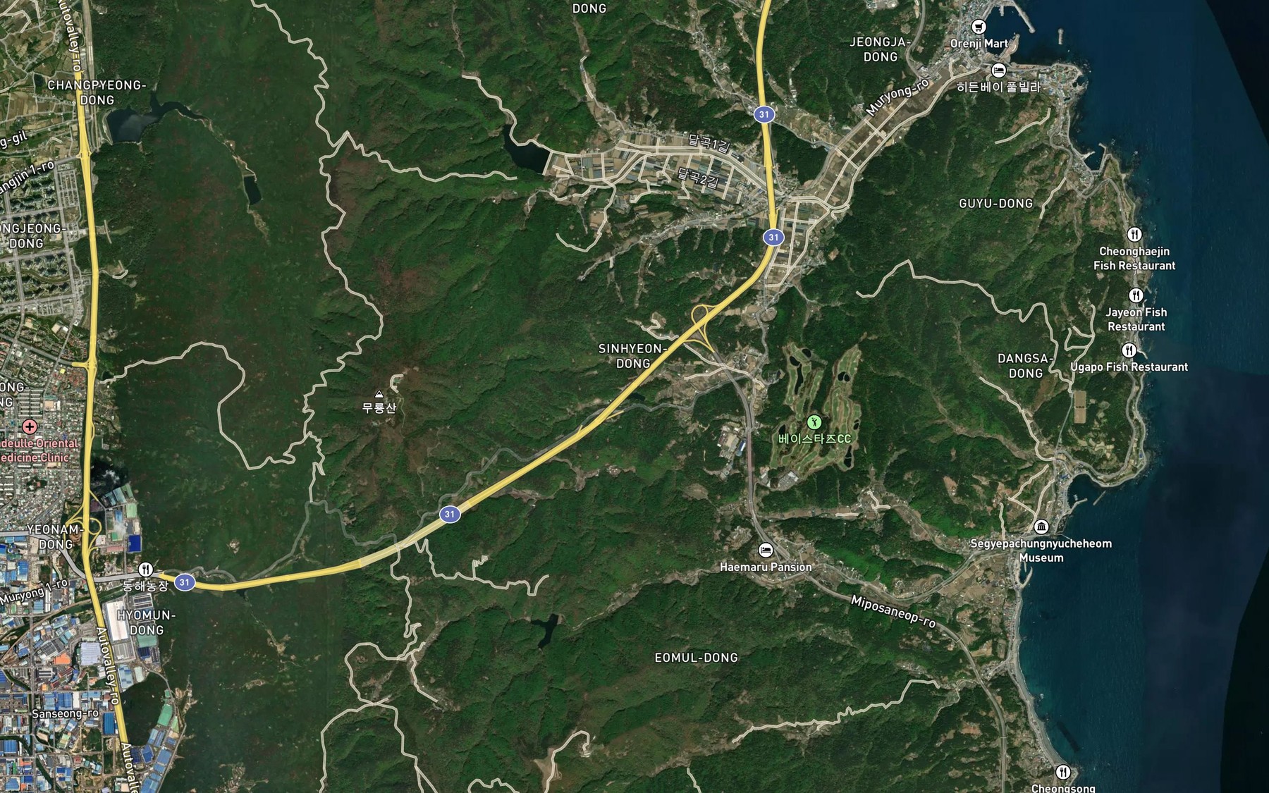 Satellite map of the Gunamjeosuji