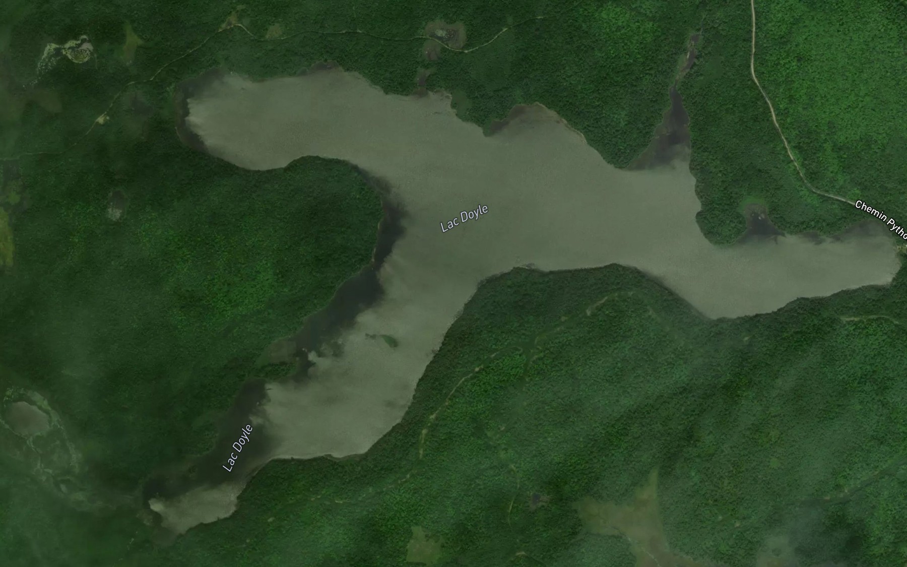 Satellite map of the Lac Doyle