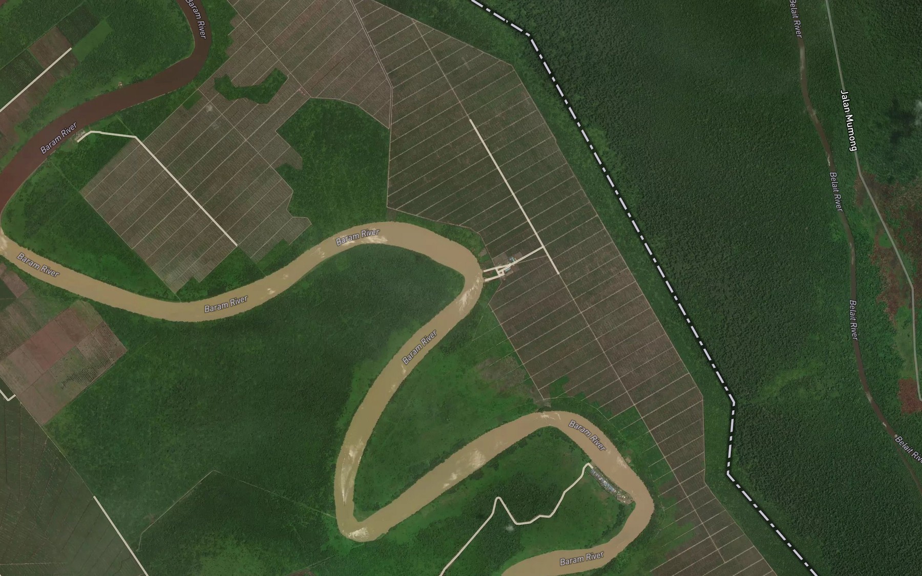 Satellite map of the Tanjung Jaye