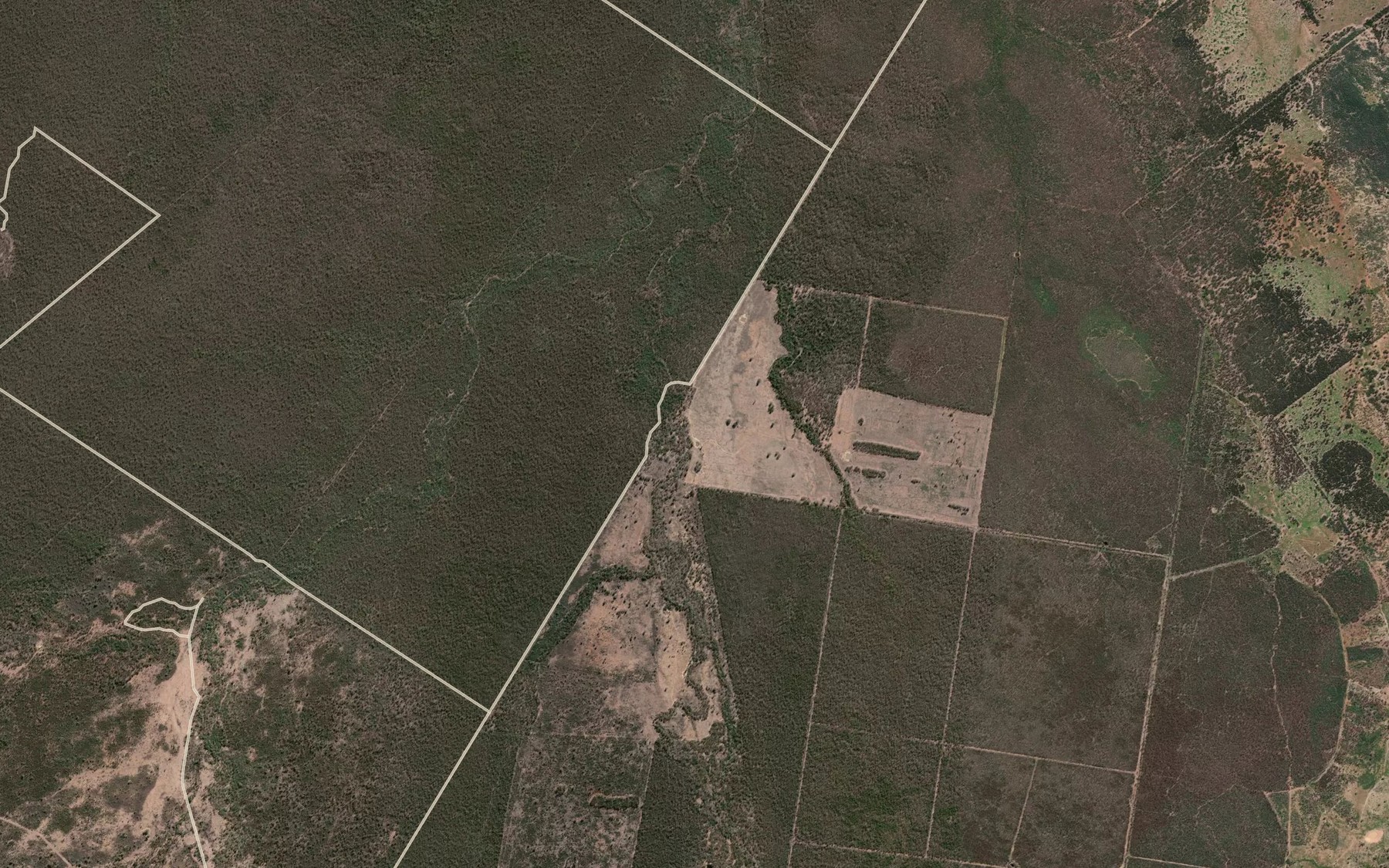 Satellite map of the Stonys Creek
