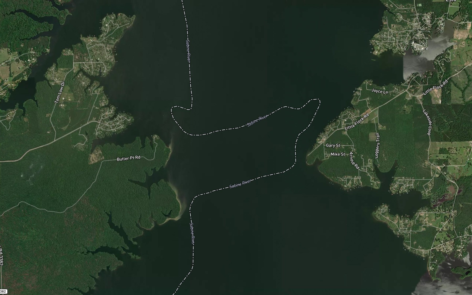 Satellite map of the Crane Pond (historical)