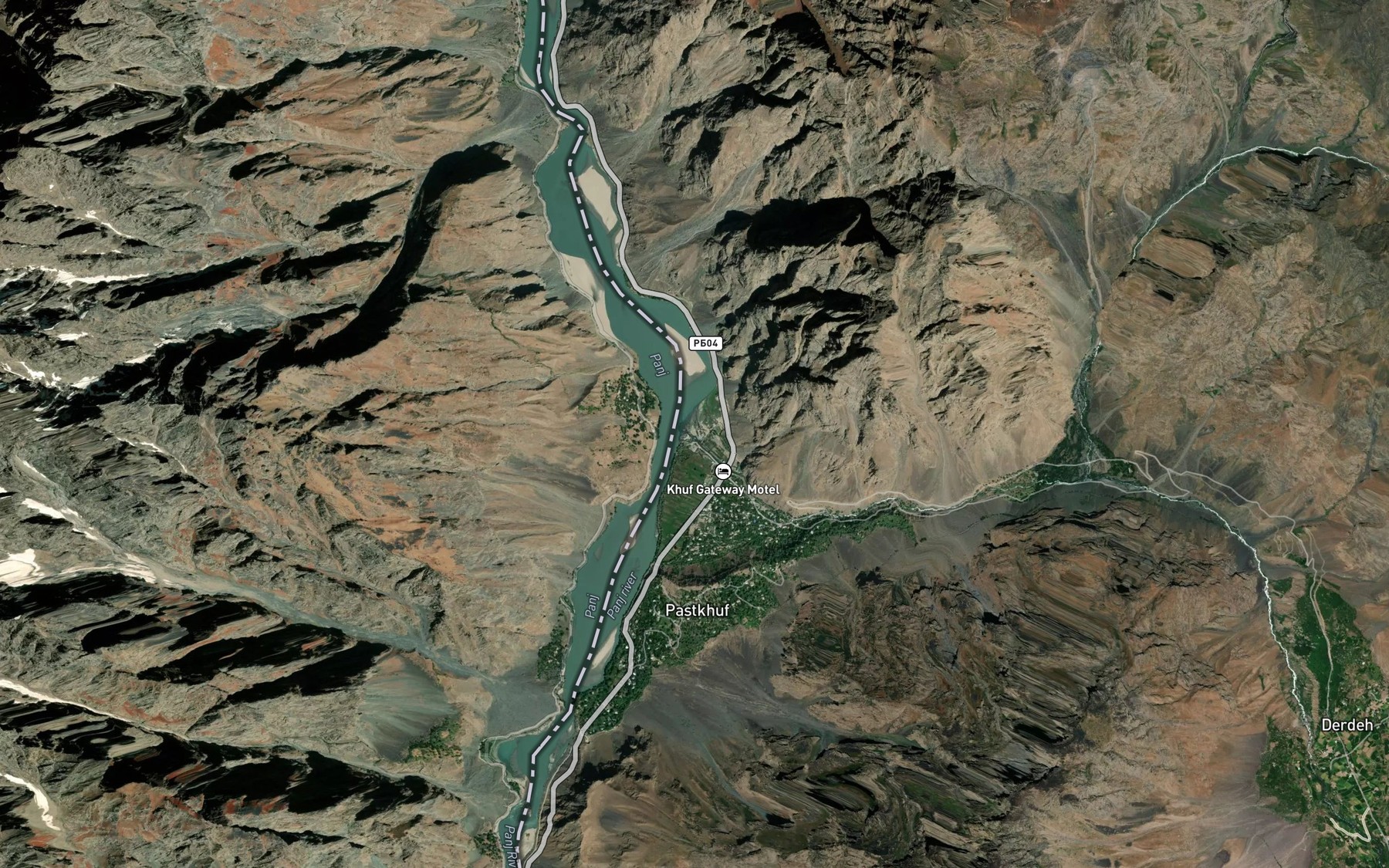Satellite map of the Khufdara